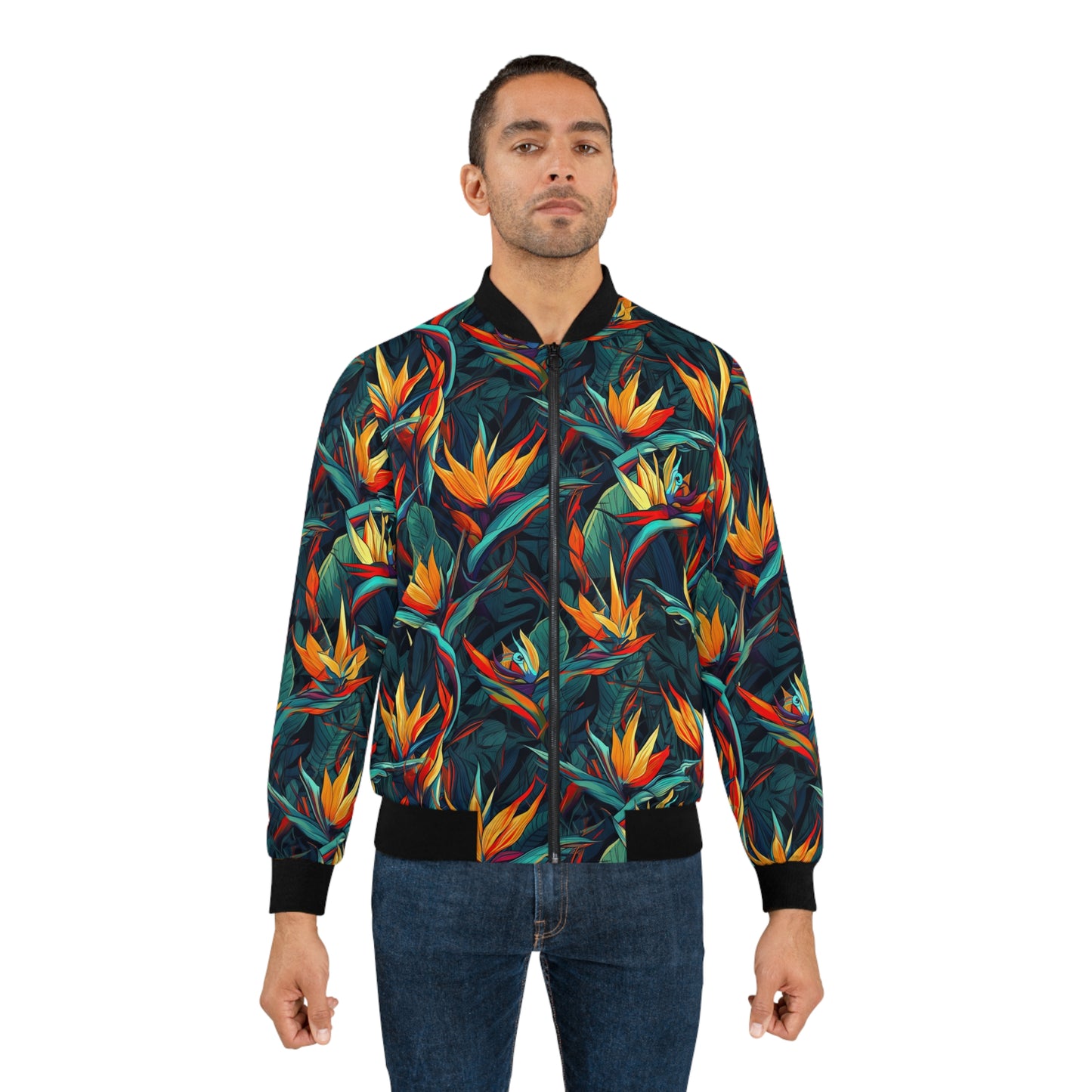 Men's Bomber Jacket - Bird of Paradise