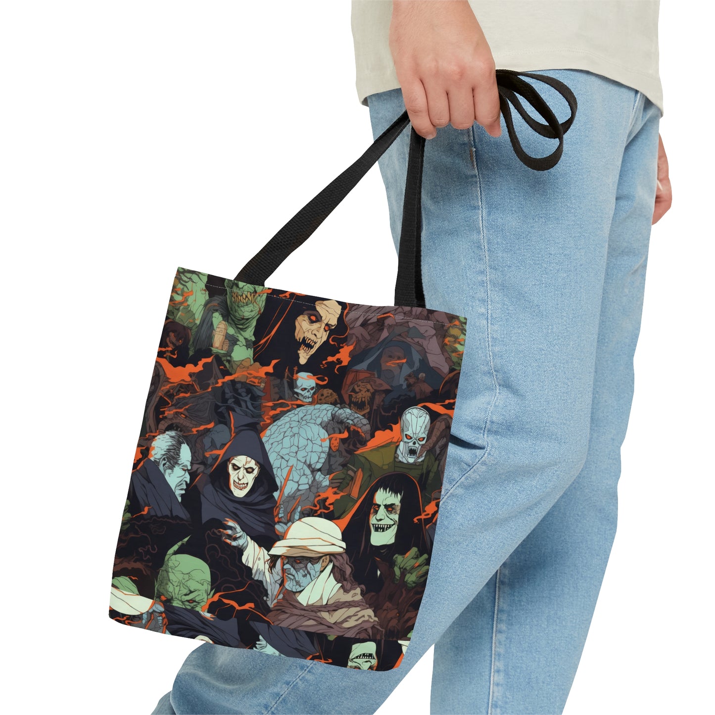 Tote Bag - Spooky Monsters Anime Alpha