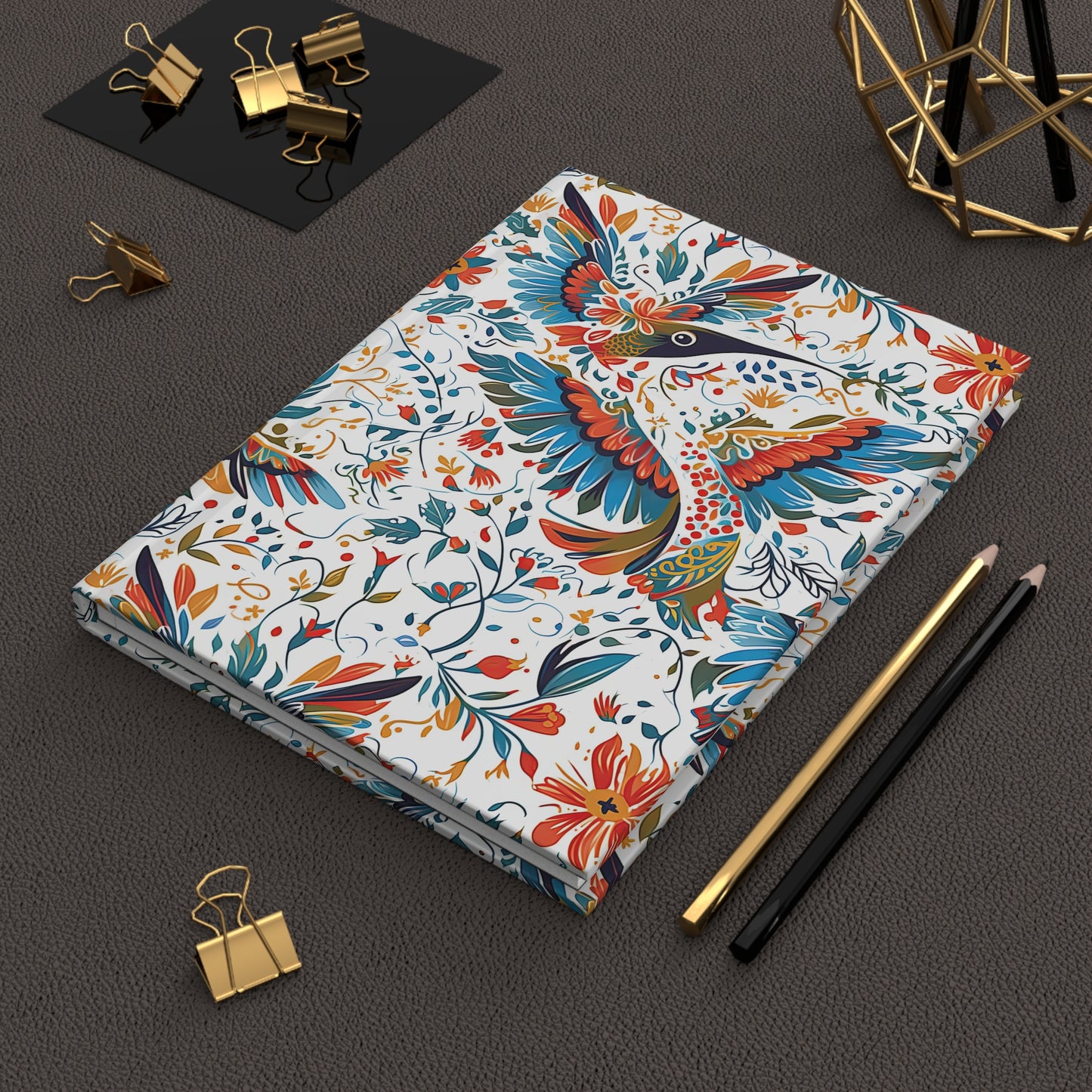 Hardcover Journal - Colibri Abstract