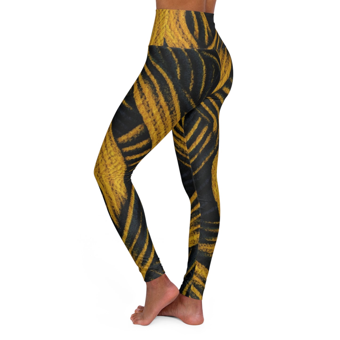 High Waisted Leggings - Art Nouveau.