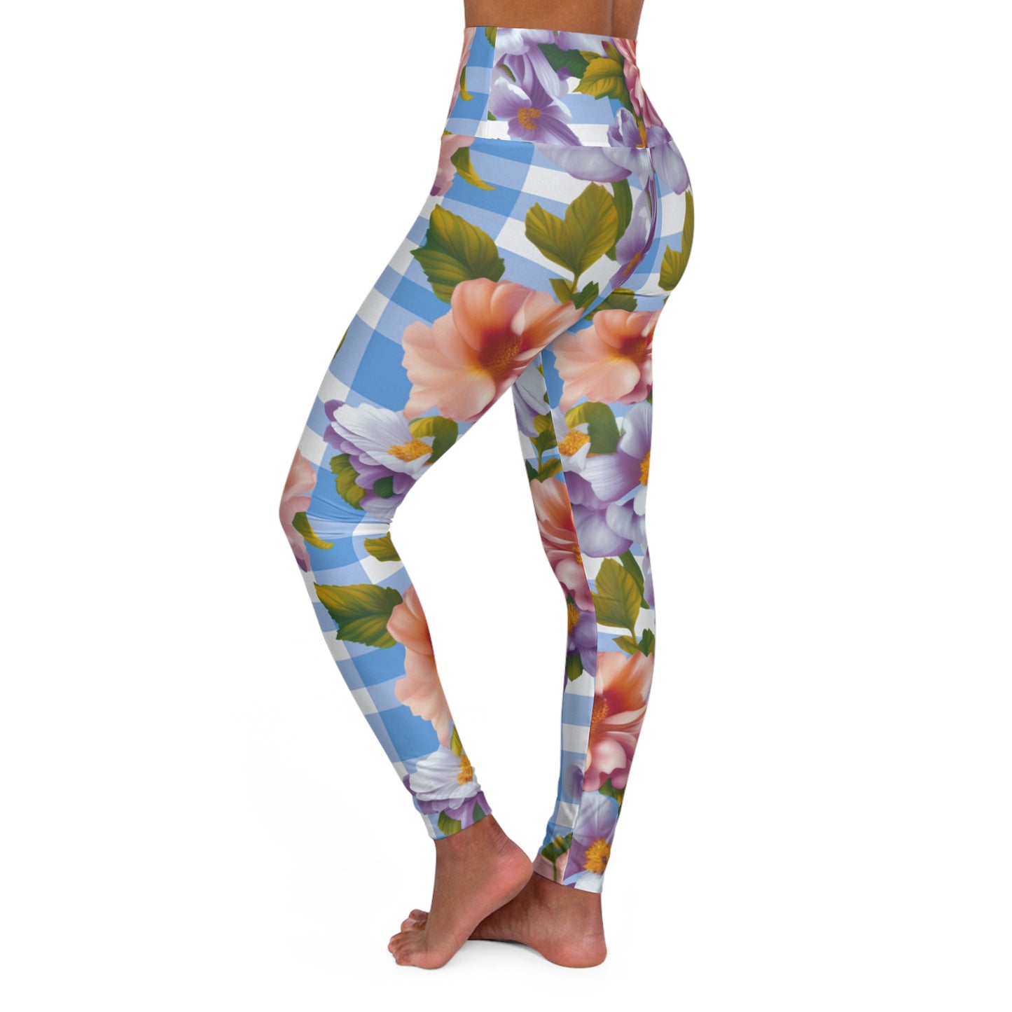 High Waisted Leggings - Art Nouveau.