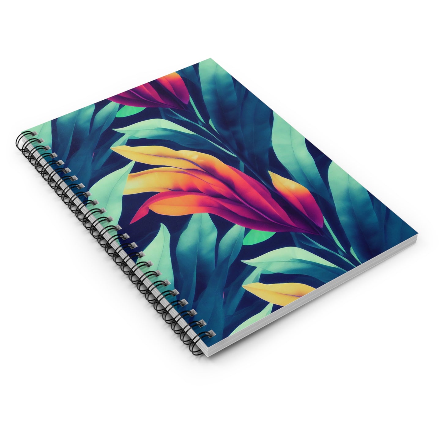 Spiral Notebook with Ruled Line - Tropical Oasis.png