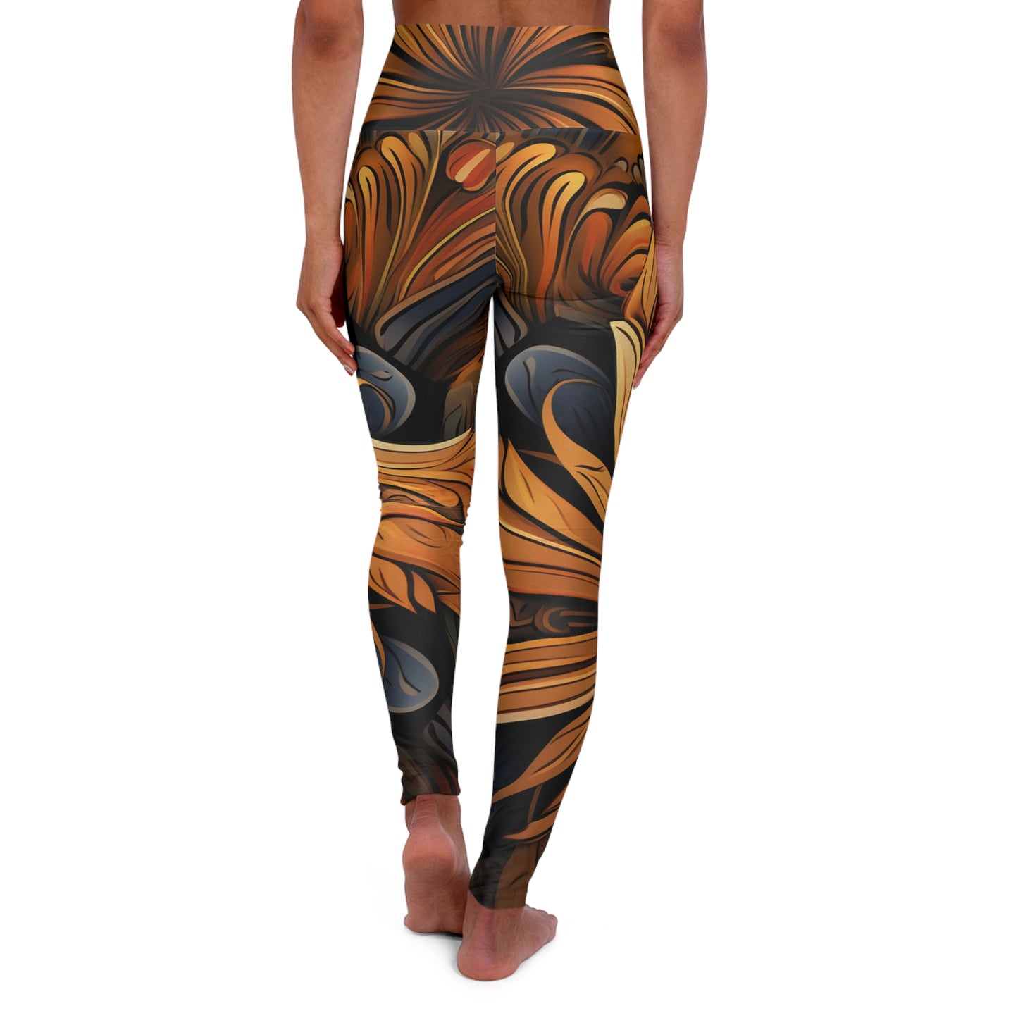 High Waisted Leggings - Tuscan-Comet.