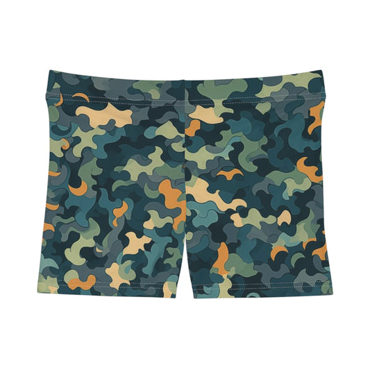Workout Shorts - Jacquette Sirsasana Camouflage