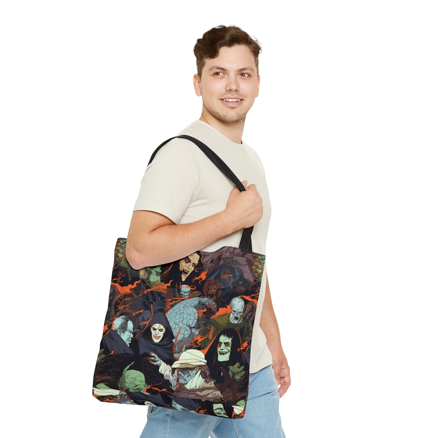 Tote Bag - Spooky Monsters Anime Alpha