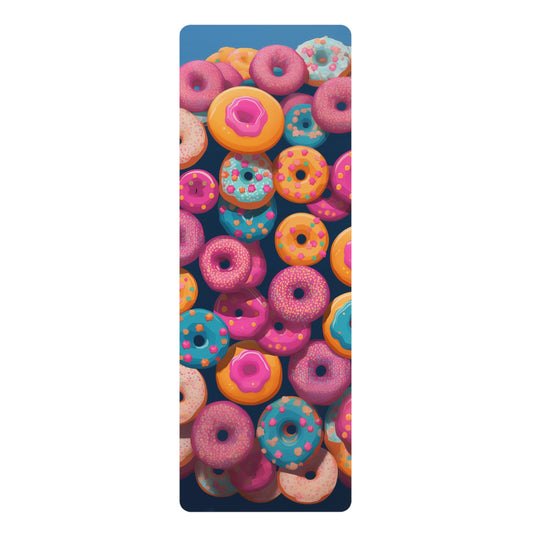 Rubber Yoga Mat- Gregoria Vajrasana Anime Donuts