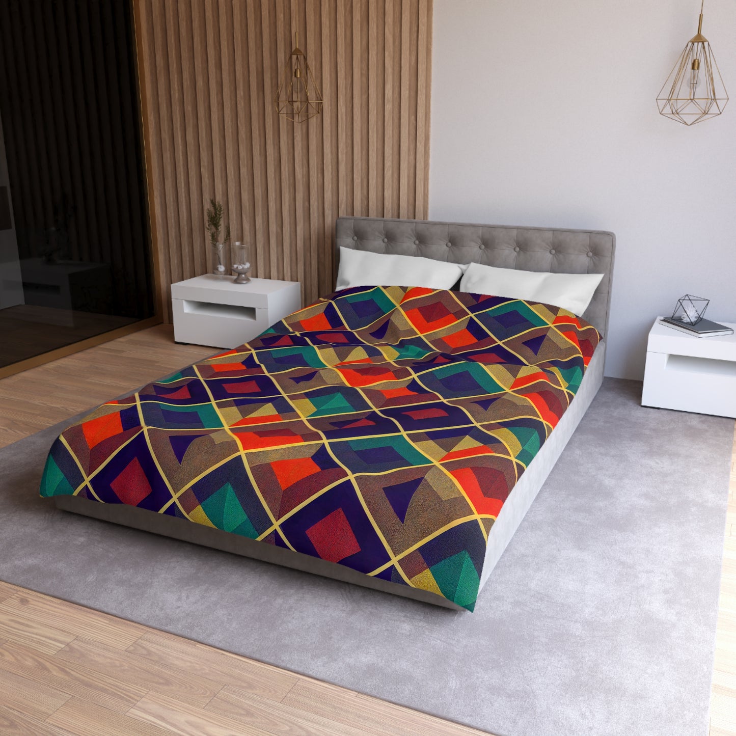 Duvet Cover - Herringbone Kaleidoscope