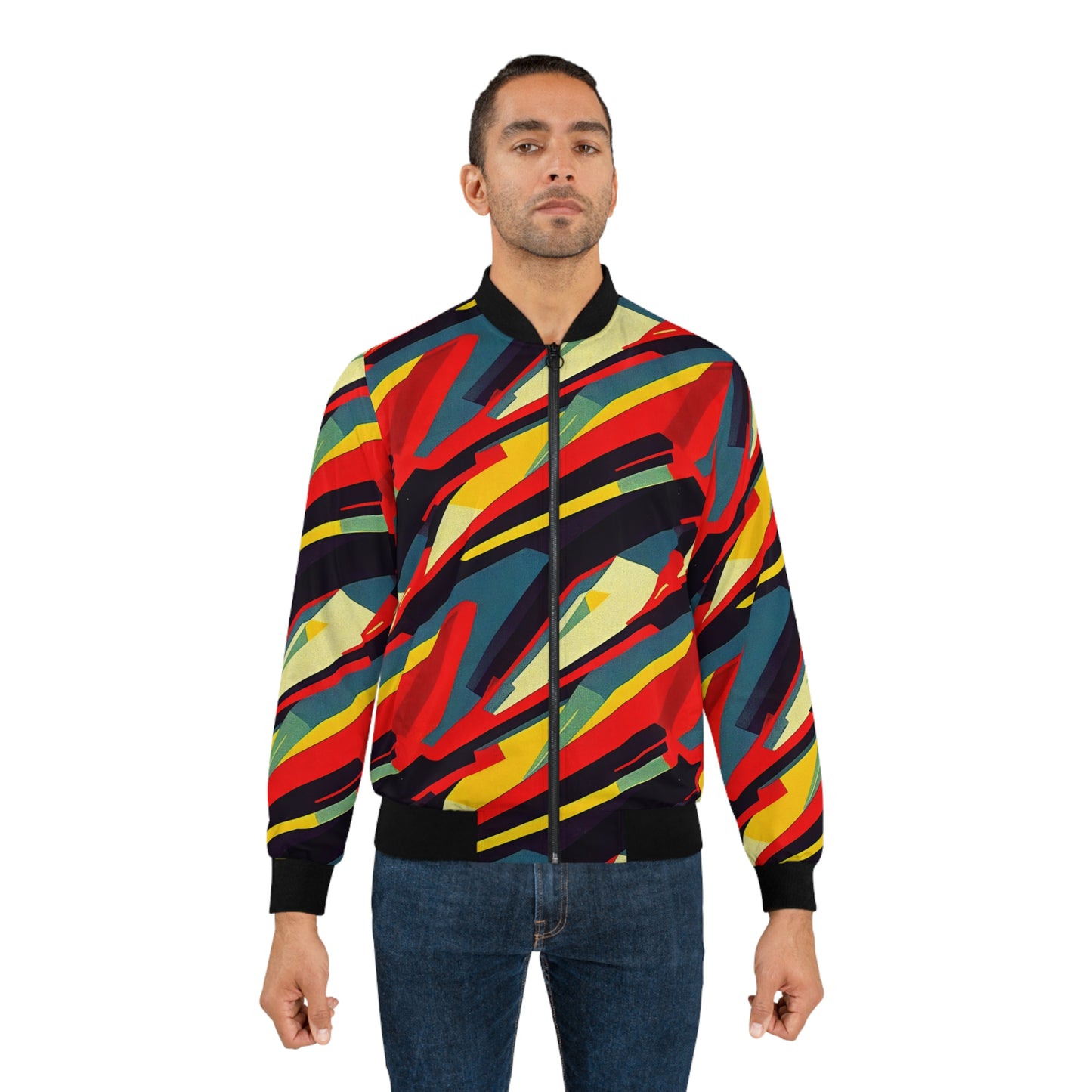 Men's Bomber Jacket - Pulp Galaxy Abstract