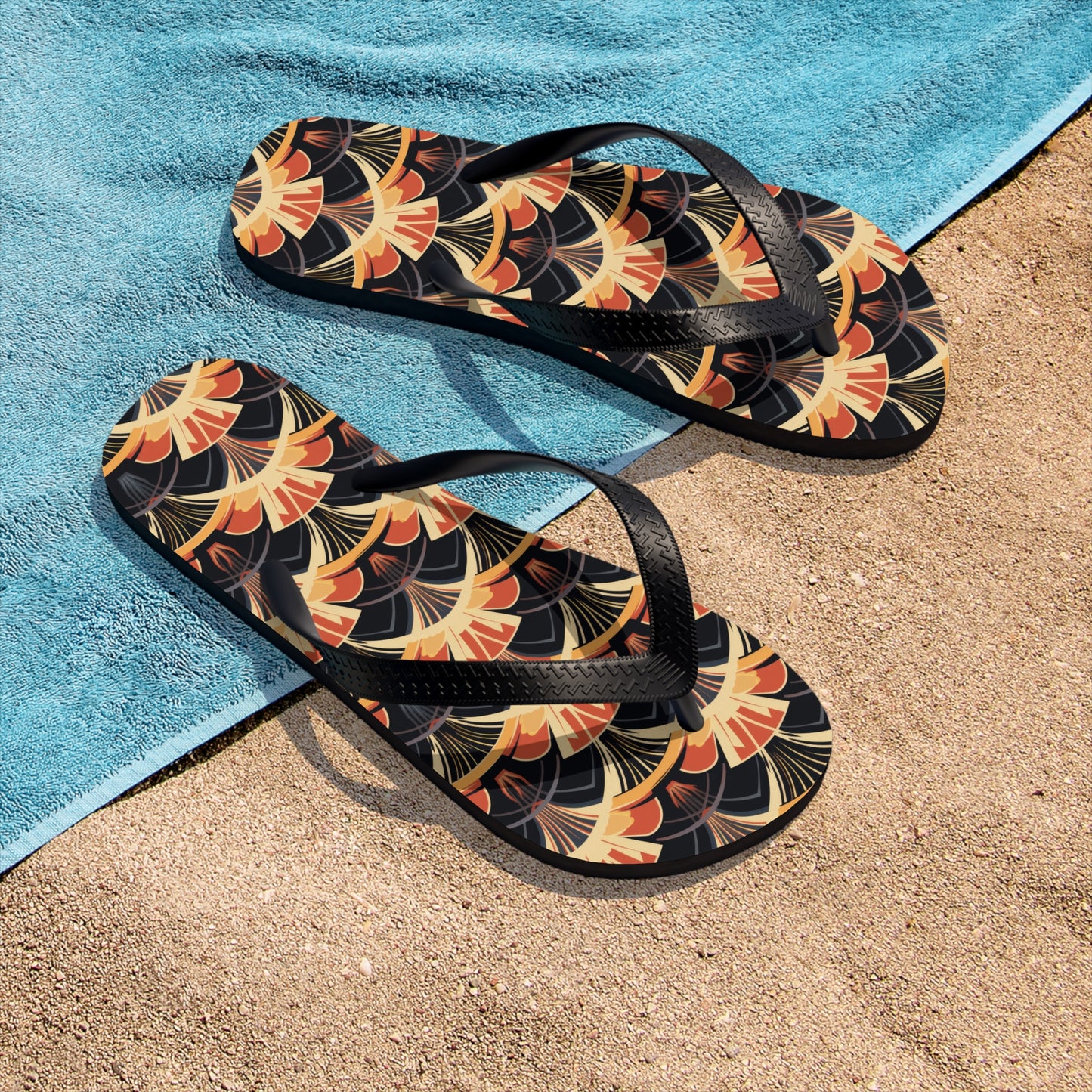 Unisex Flip-Flops - Gilded Highlights