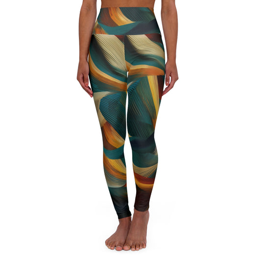 High Waisted Leggings - Flemish Eyckian