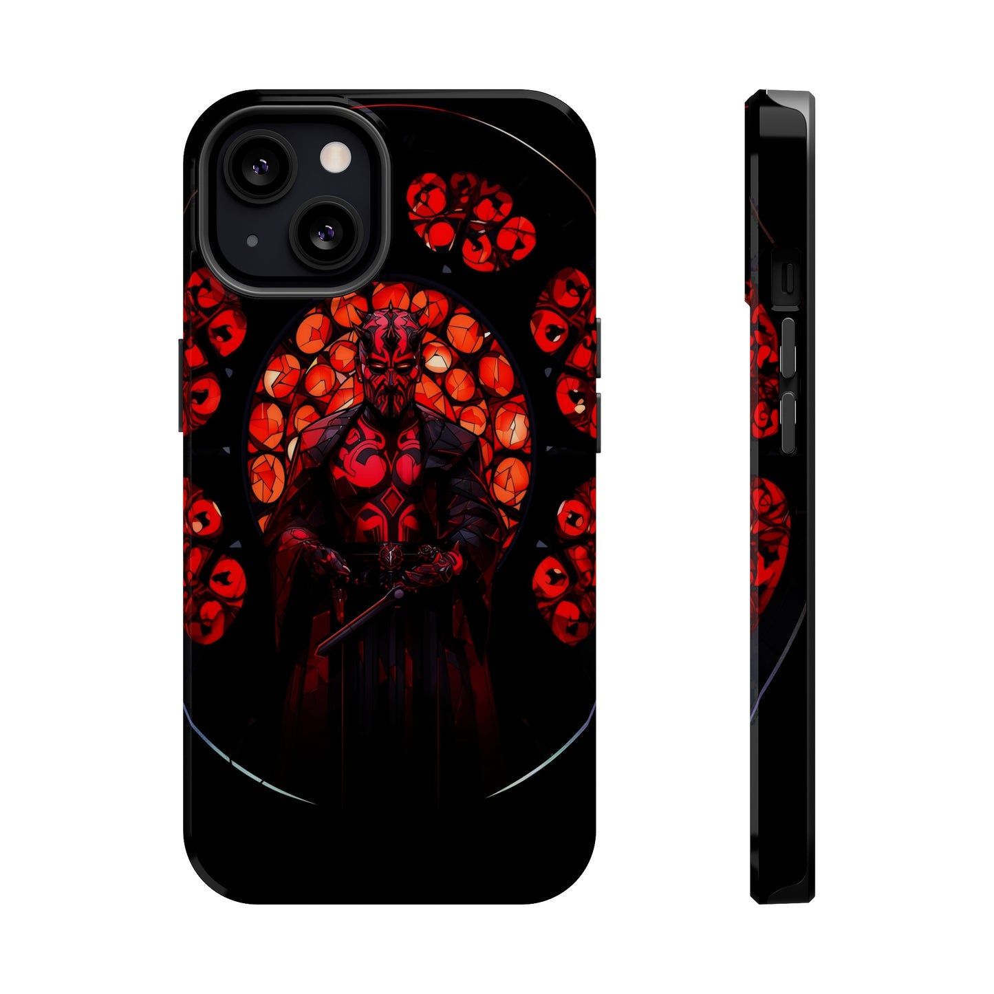 MagSafe Tough iPhone Case - Darth Maul Catholic Stained Glass