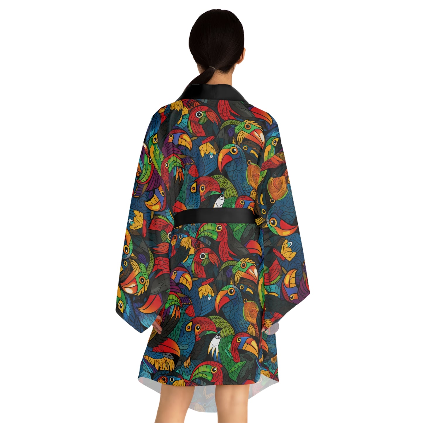 Long Sleeve Kimono Robe - Toucan Clan