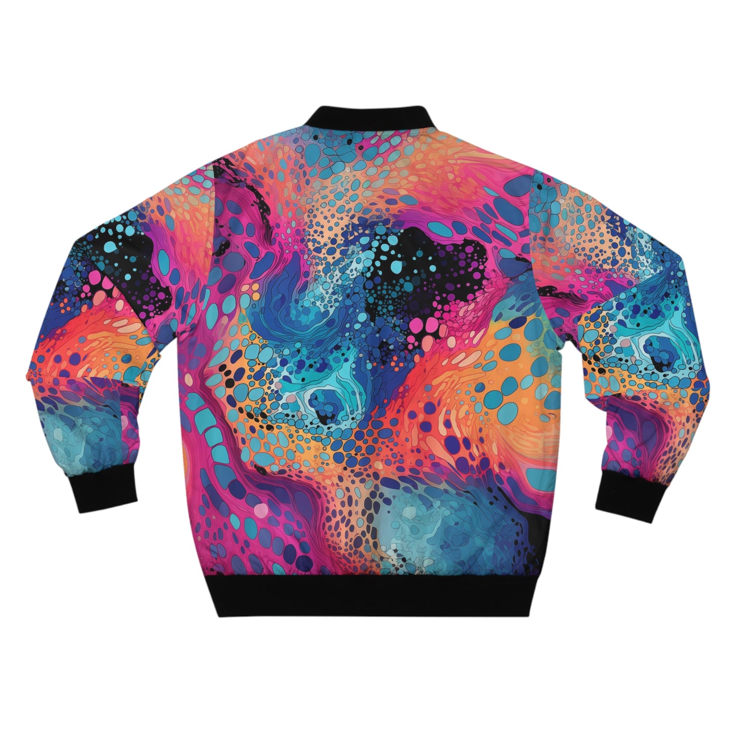 Men's Bomber Jacket - Godiva Aeonflux Tie Dye