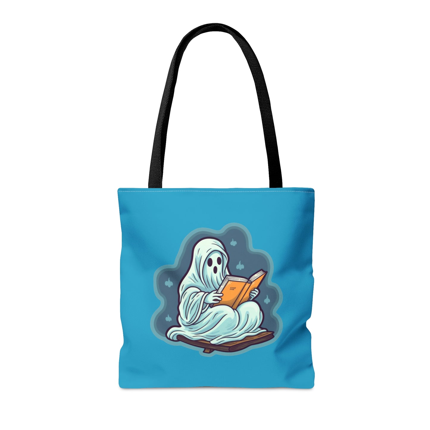 Bookish Ghost Tote Bag, Halloween Literary Tote, Teacher's Halloween Present, Librarian Themed Tote Bag, Spooky Ghost Tote Bag