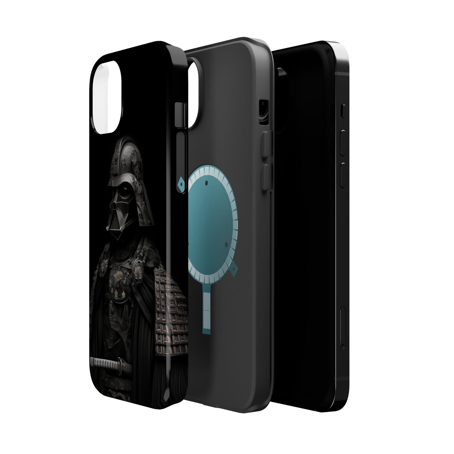 MagSafe Tough iPhone Case - Darth Vader Samurai Black White Photograph 1870