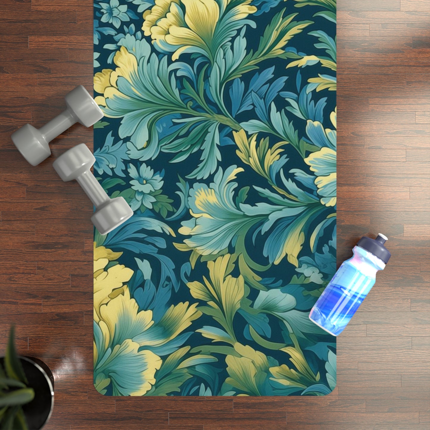 Rubber Yoga Mat- Elric Giverny Chintz