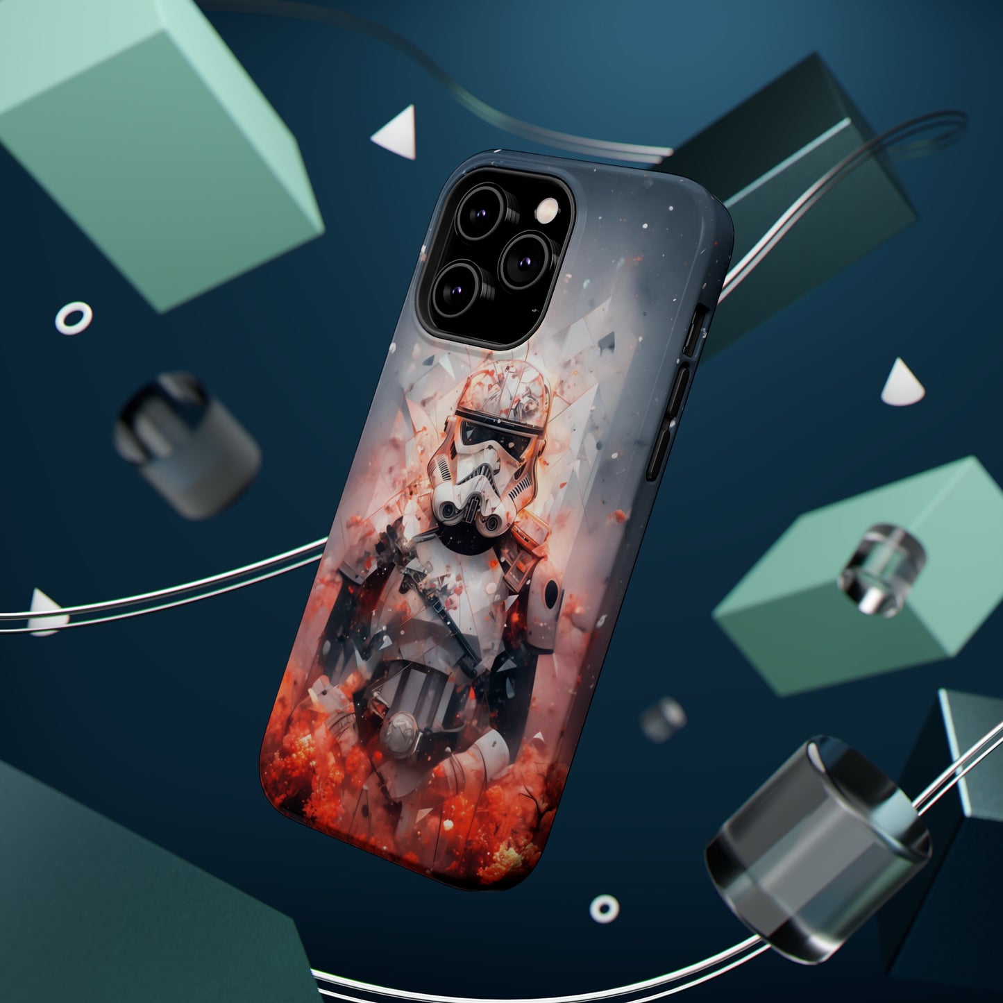 MagSafe Tough iPhone Case - Snow trooper Double Exposure