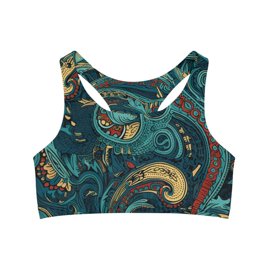 Sports Bra - Martine Trikonasana Paisley