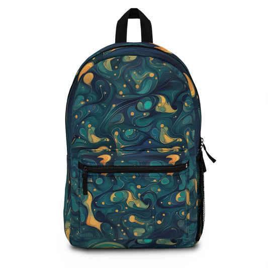 Backpack - The name would be: Kenric Trikonasana 70s Sci Fi Nebula