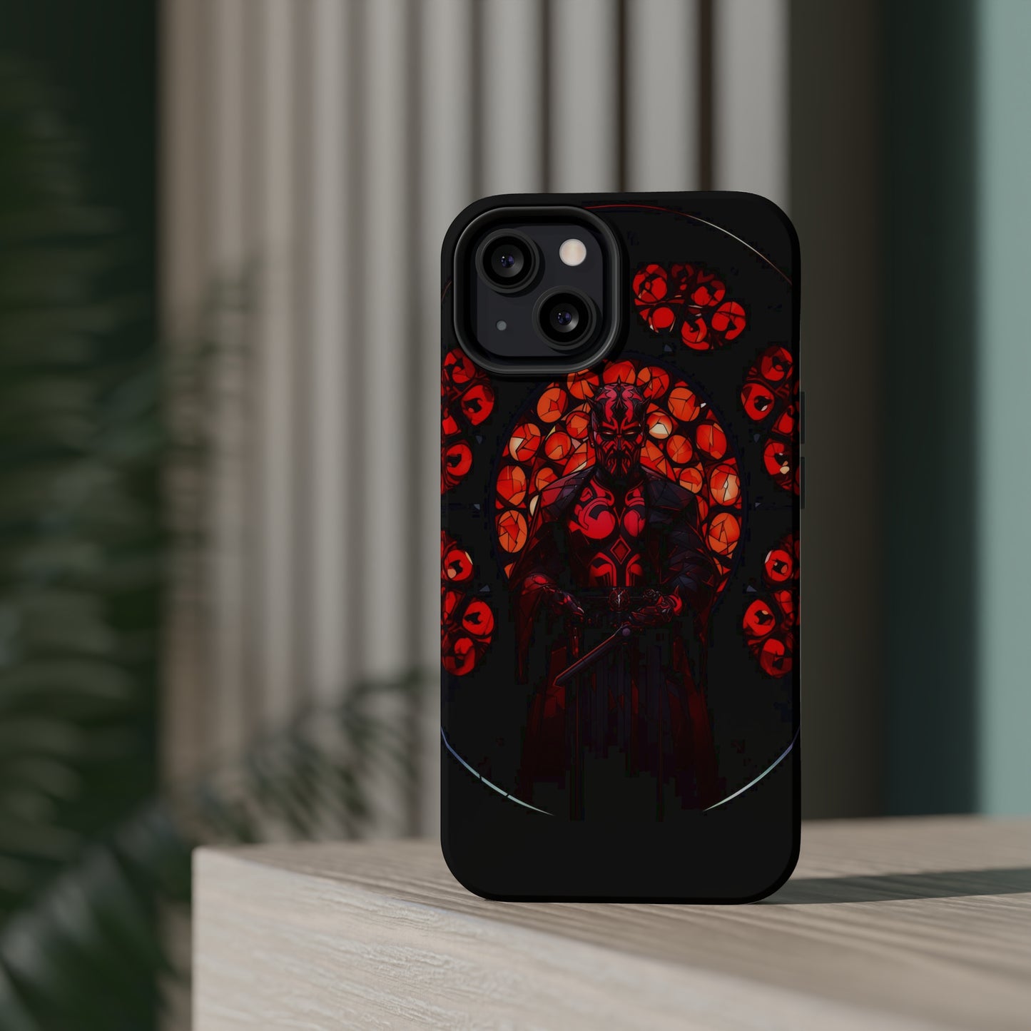 MagSafe Tough iPhone Case - Darth Maul Catholic Stained Glass