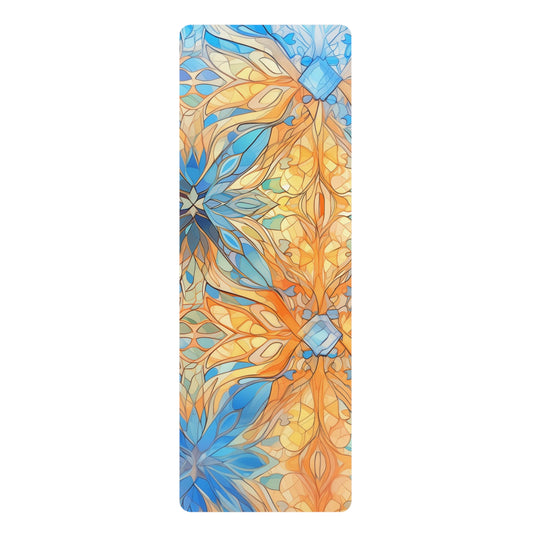 Rubber Yoga Mat- Crispin Tadasana Tie-Dye