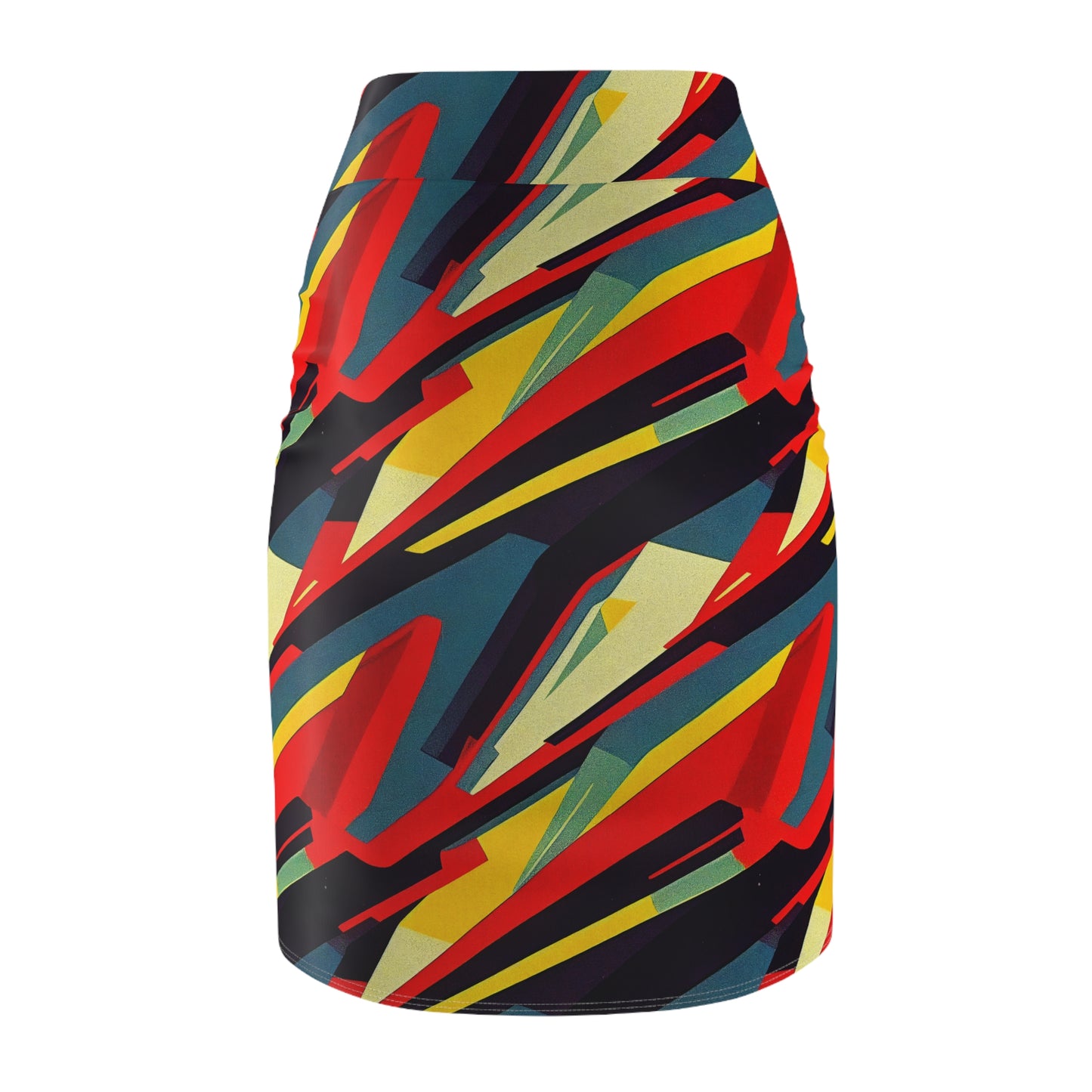 Pencil Skirt - Pulp Galaxy Abstract