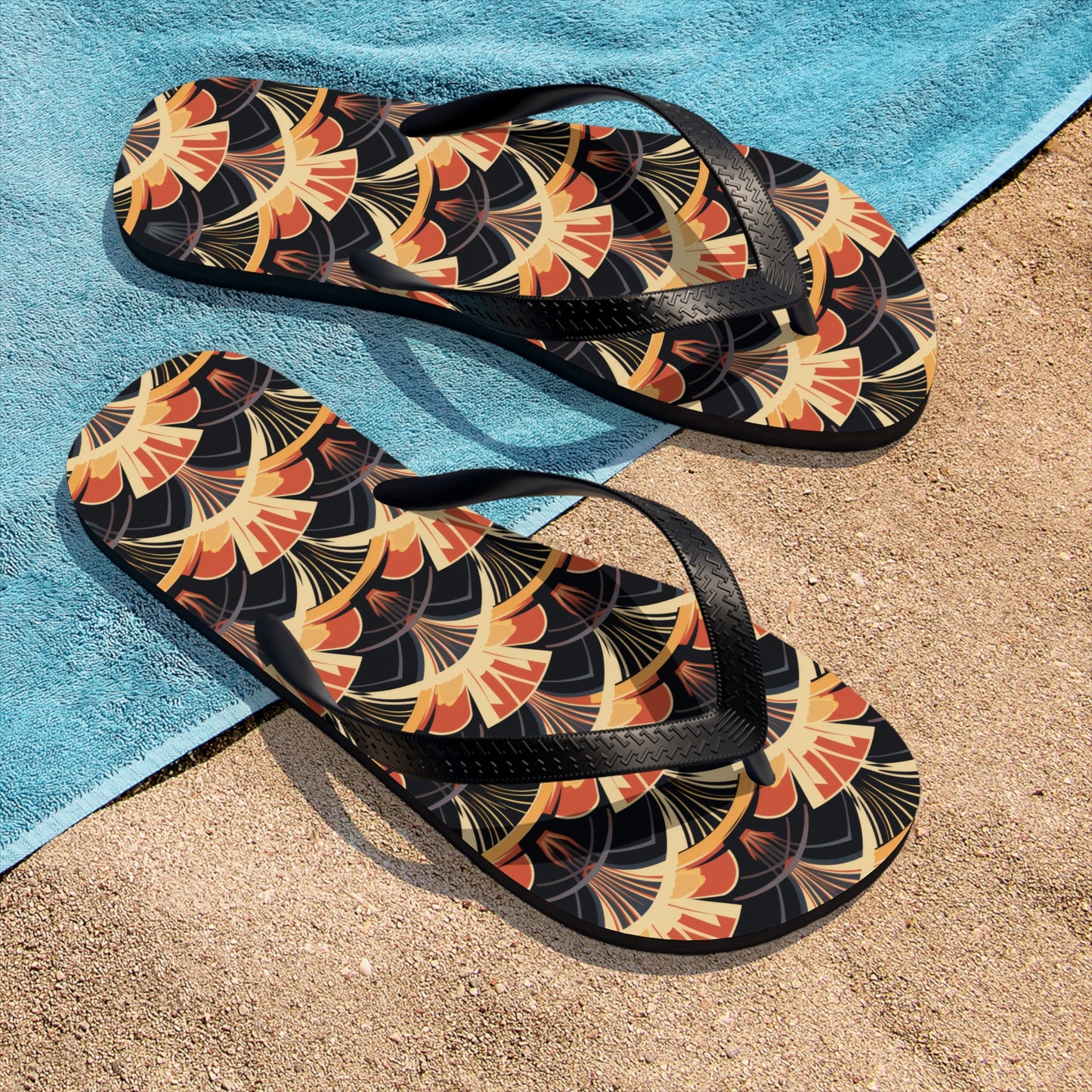 Unisex Flip-Flops - Gilded Highlights