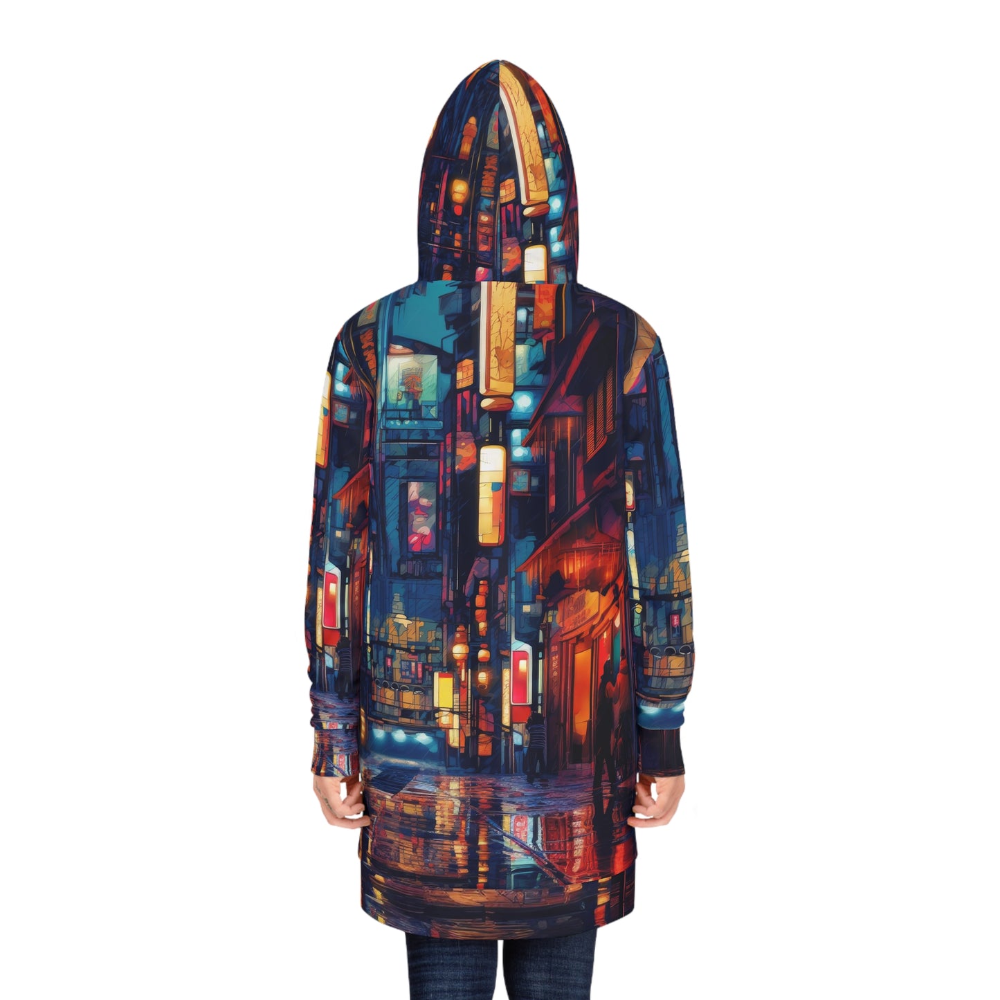 Women's Hoodie Dress - Wandering Osaka