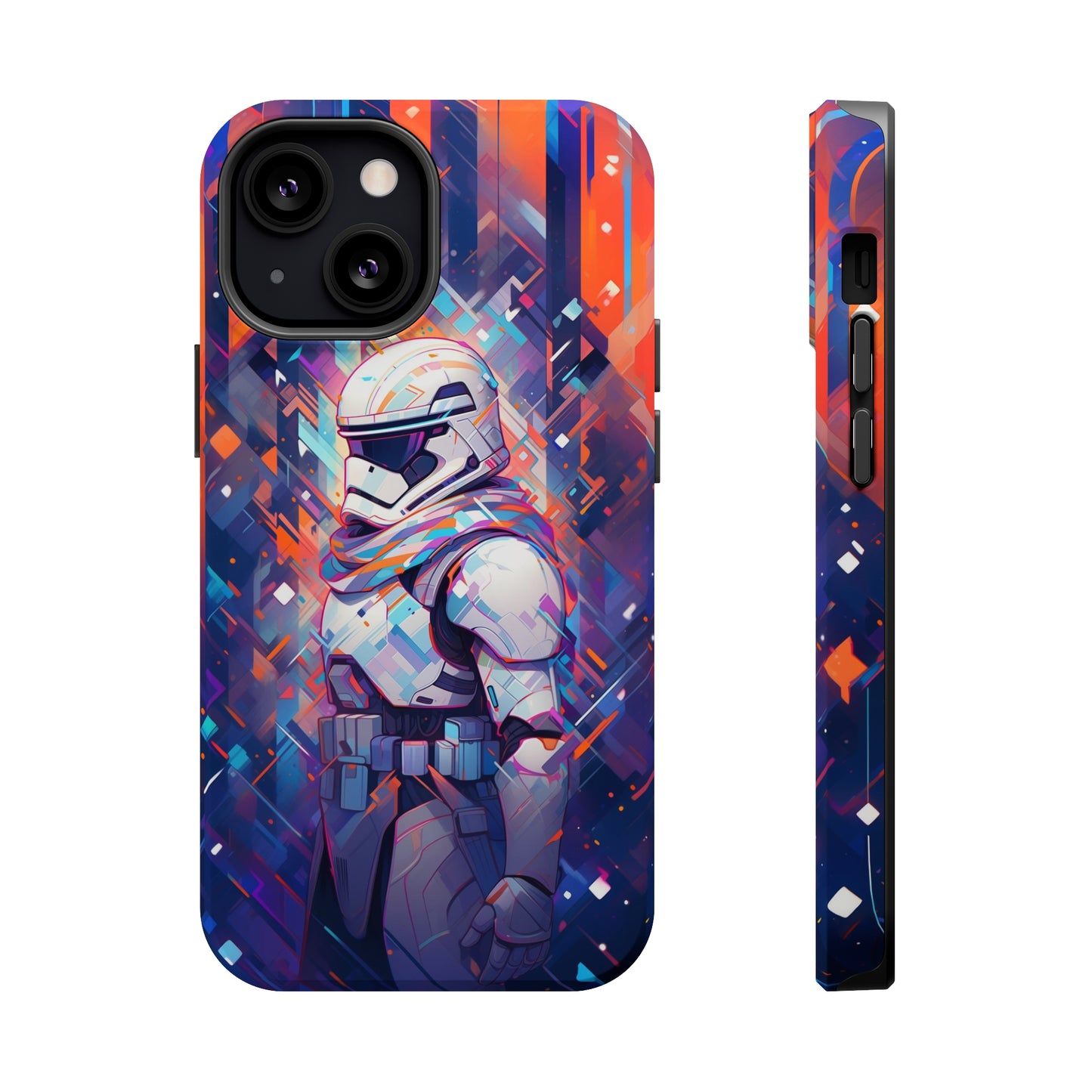 MagSafe Tough iPhone Case - Snow-trooper Op Art Vintage