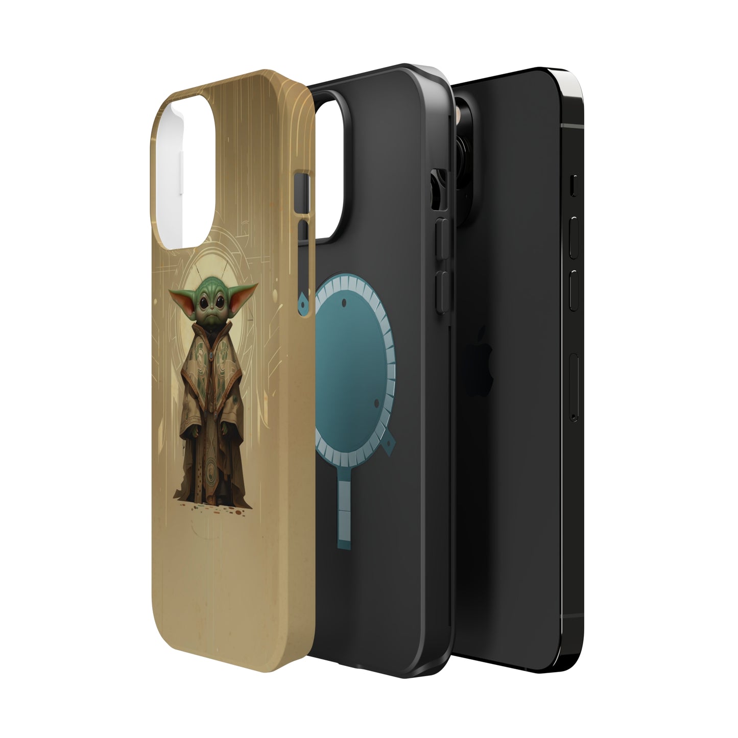 MagSafe Tough iPhone Case - Baby Yoda Grogu Art Deco Frank Lloyd Wright Design