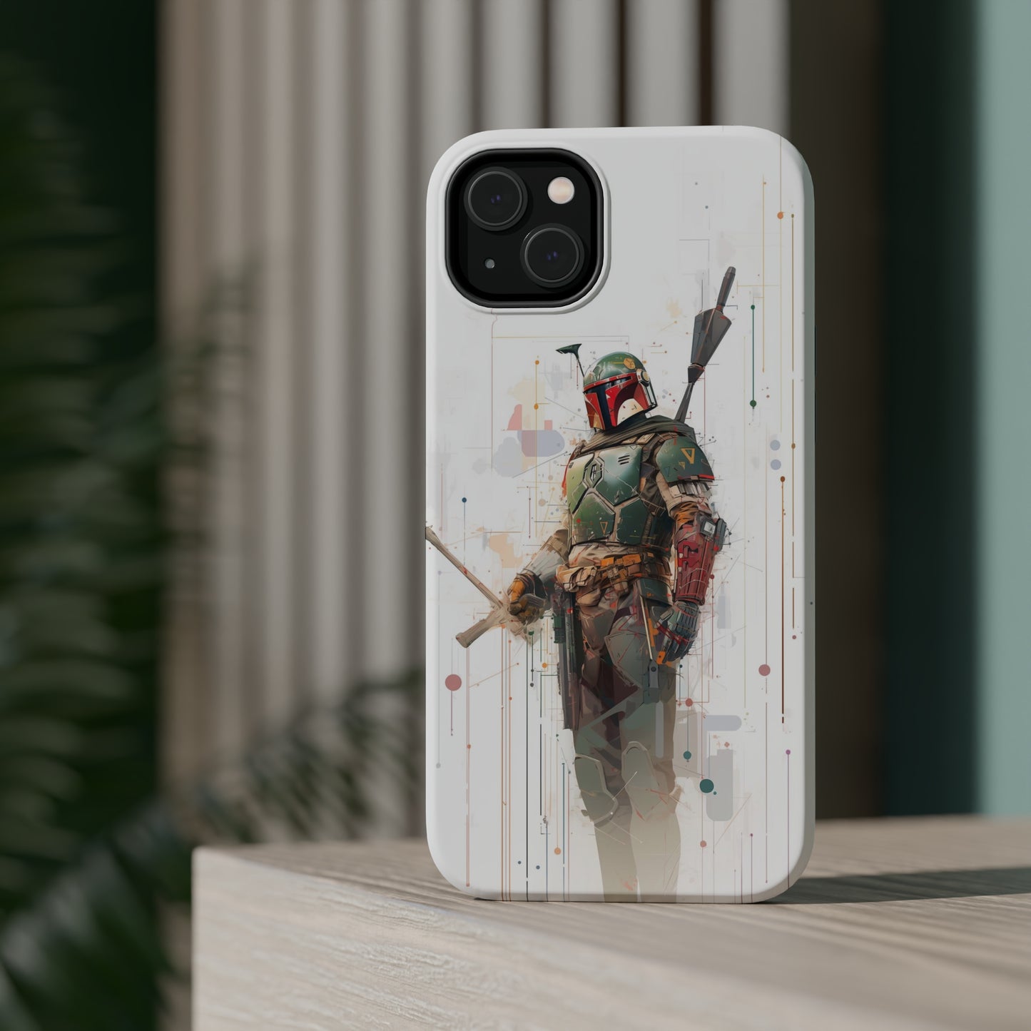 MagSafe Tough iPhone Case - Boba Fett infographic illustration