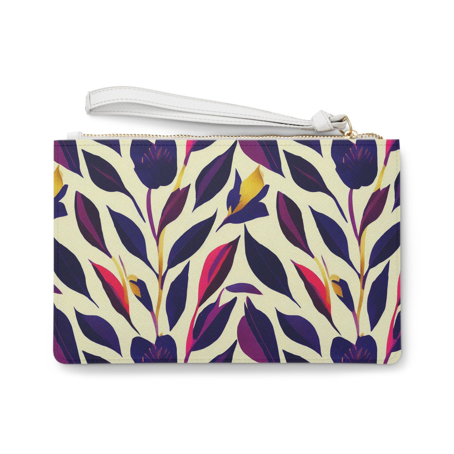 Clutch - Violet Flourish Damask