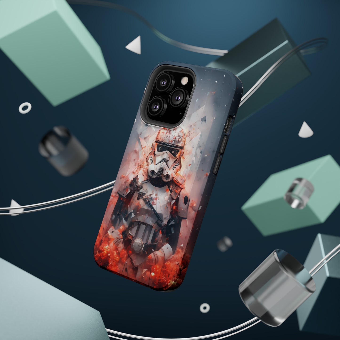 MagSafe Tough iPhone Case - Snow trooper Double Exposure