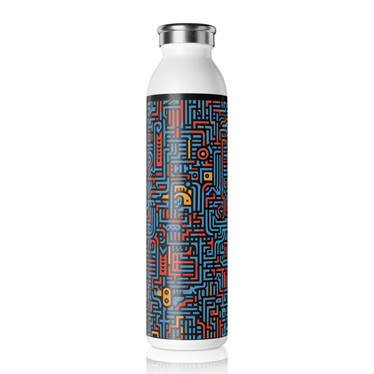 Slim Water Bottle - Linear Philadelphia Stripes