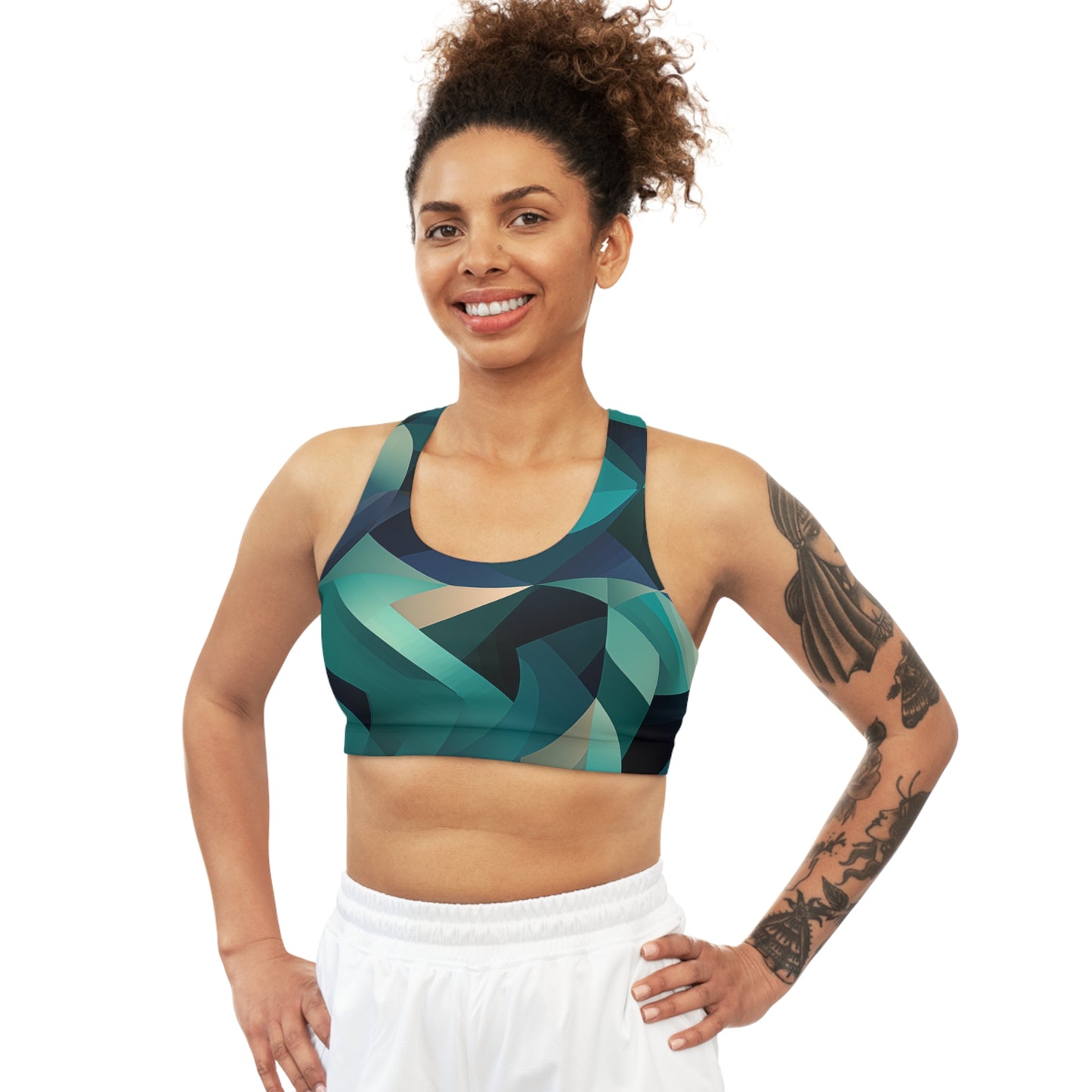 Sports Bra - Clement Rome Geometric