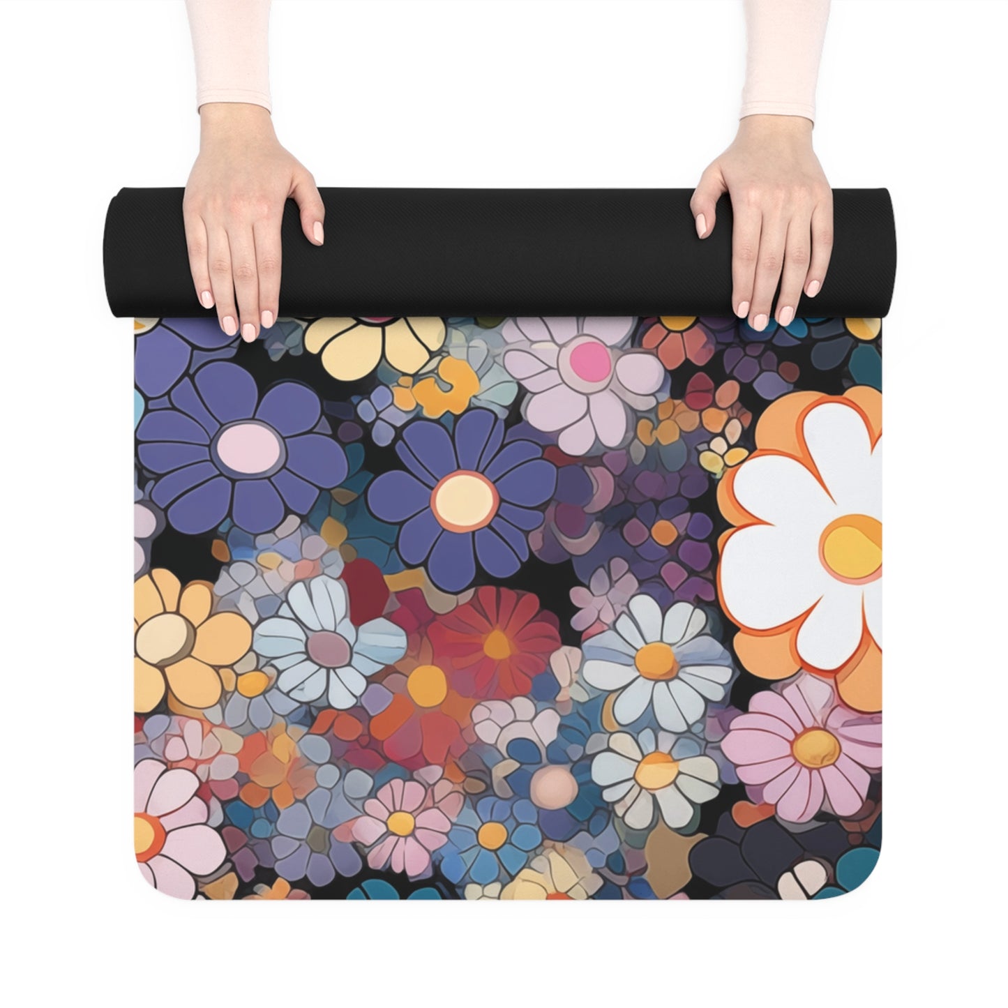 Rubber Yoga Mat- William Kyoto Ditsy Floral