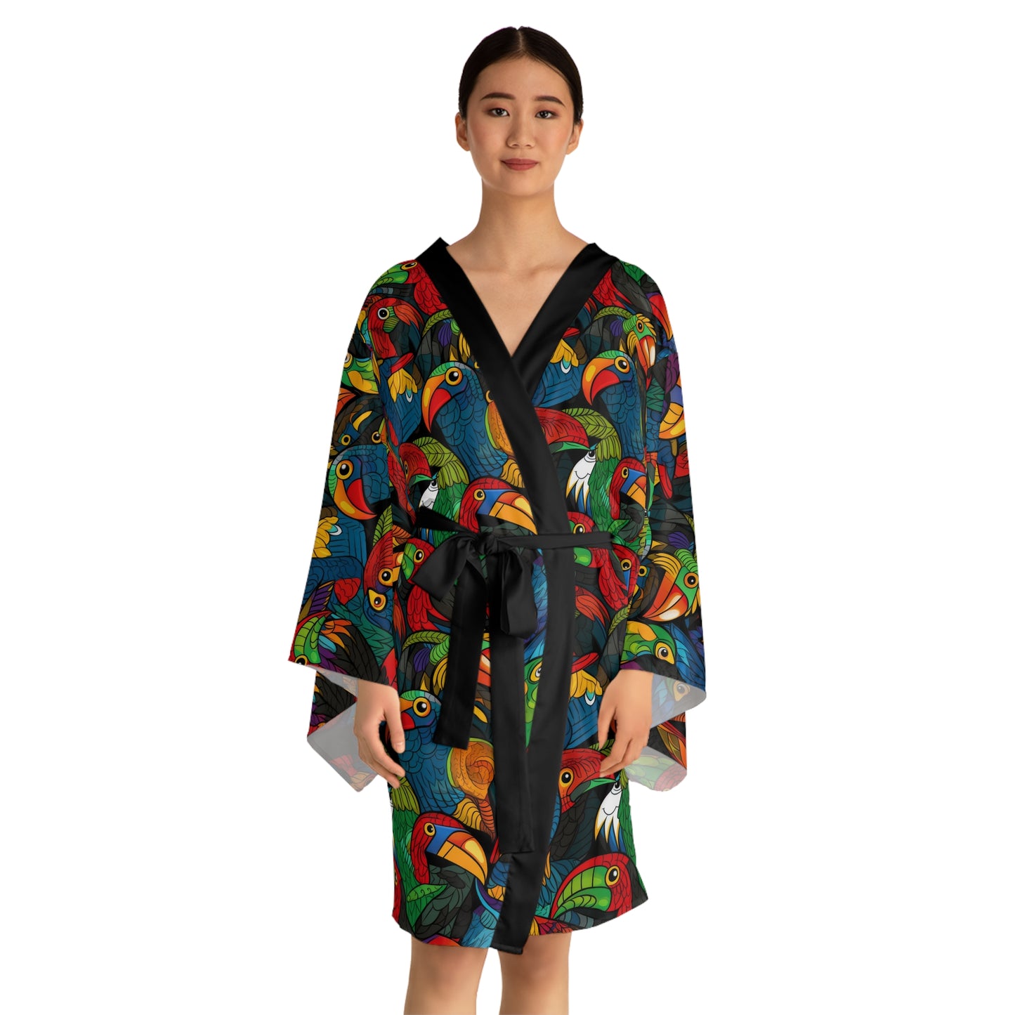 Long Sleeve Kimono Robe - Toucan Clan