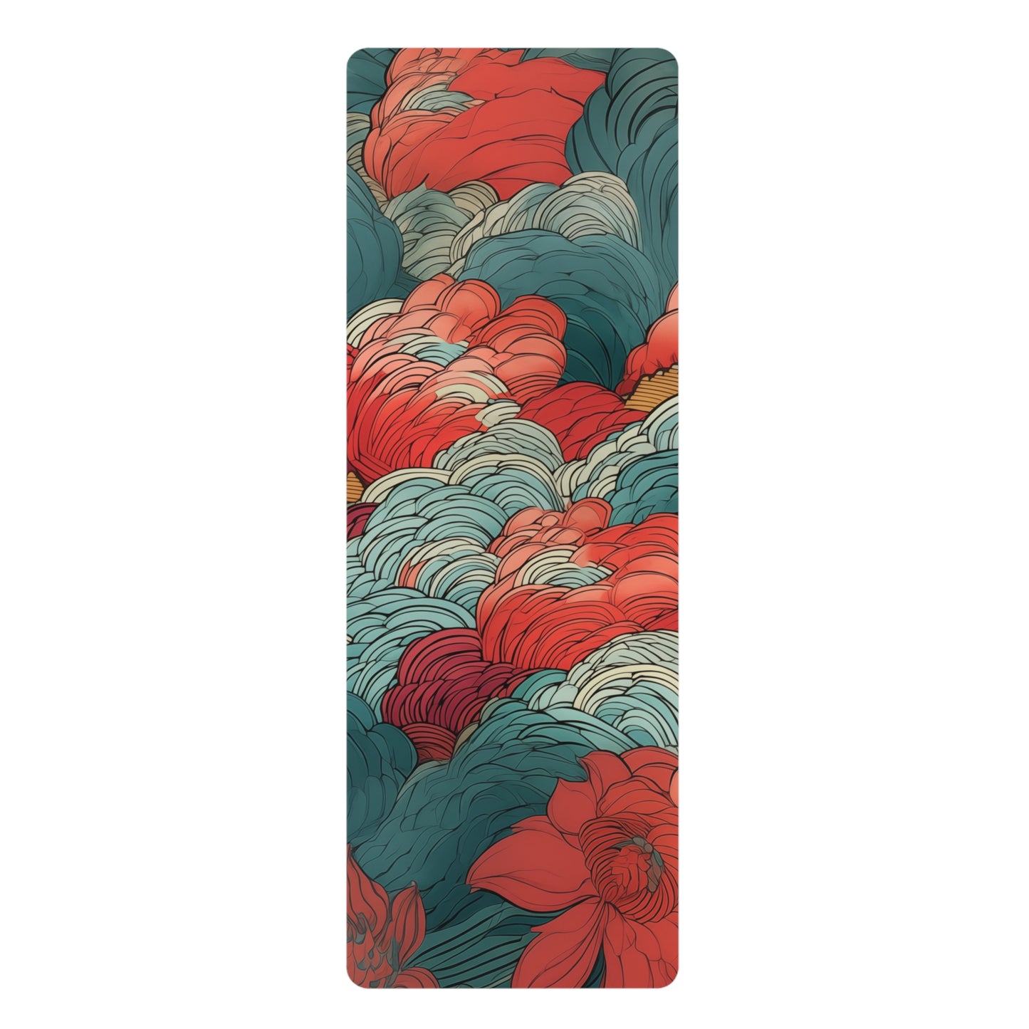 Rubber Yoga Mat- Utagawa Flora