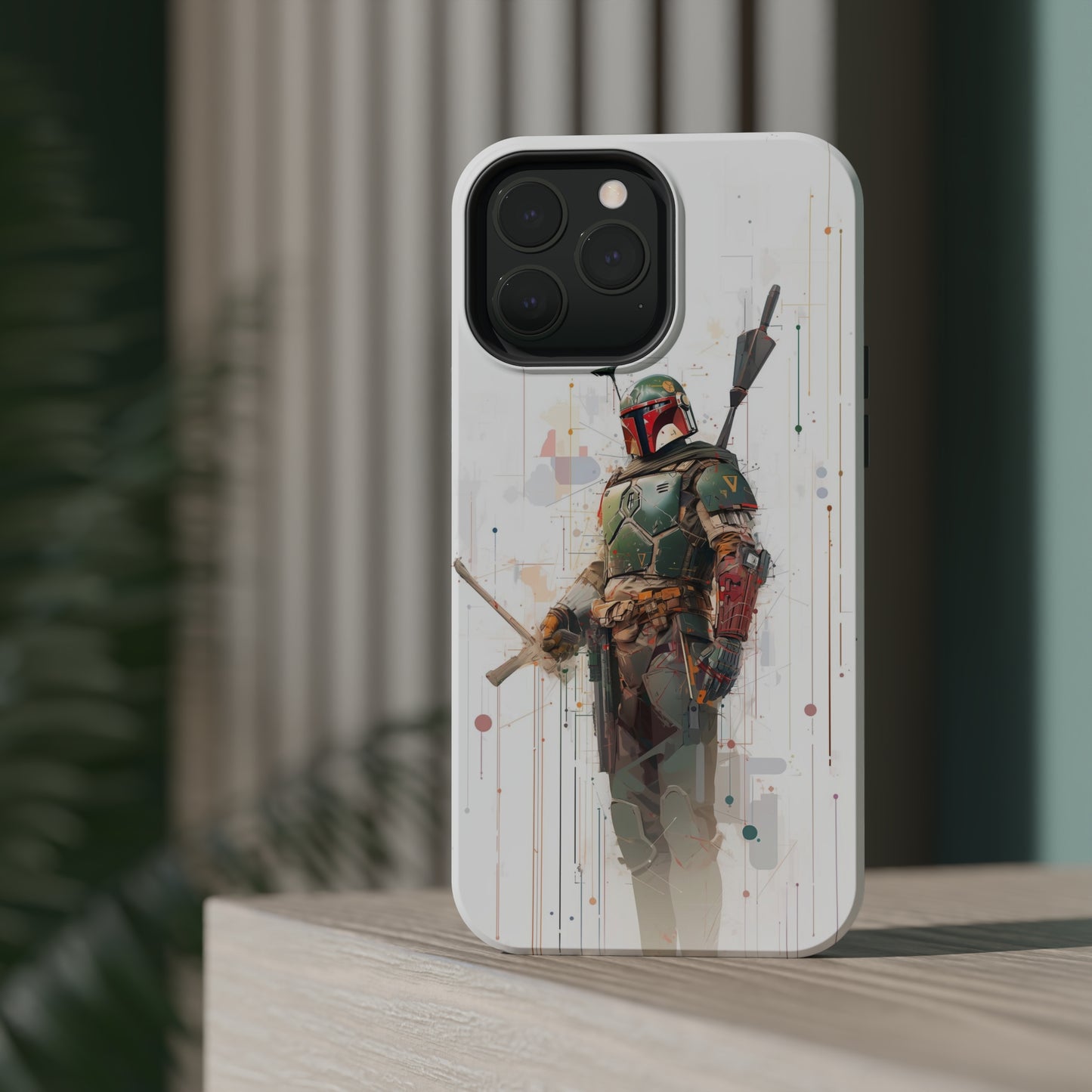 MagSafe Tough iPhone Case - Boba Fett infographic illustration