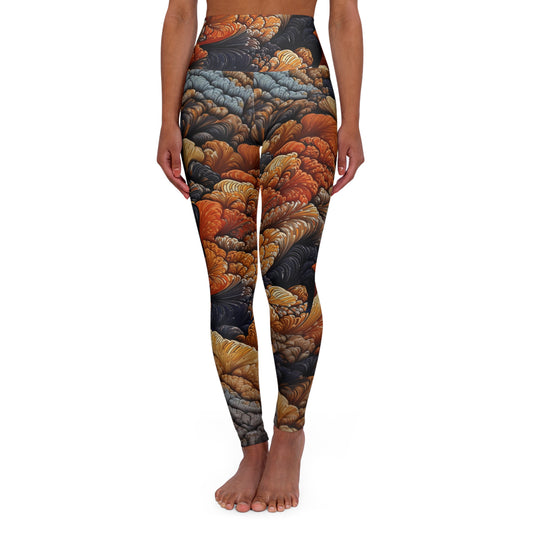 High Waisted Leggings - Haarlem Impressionism