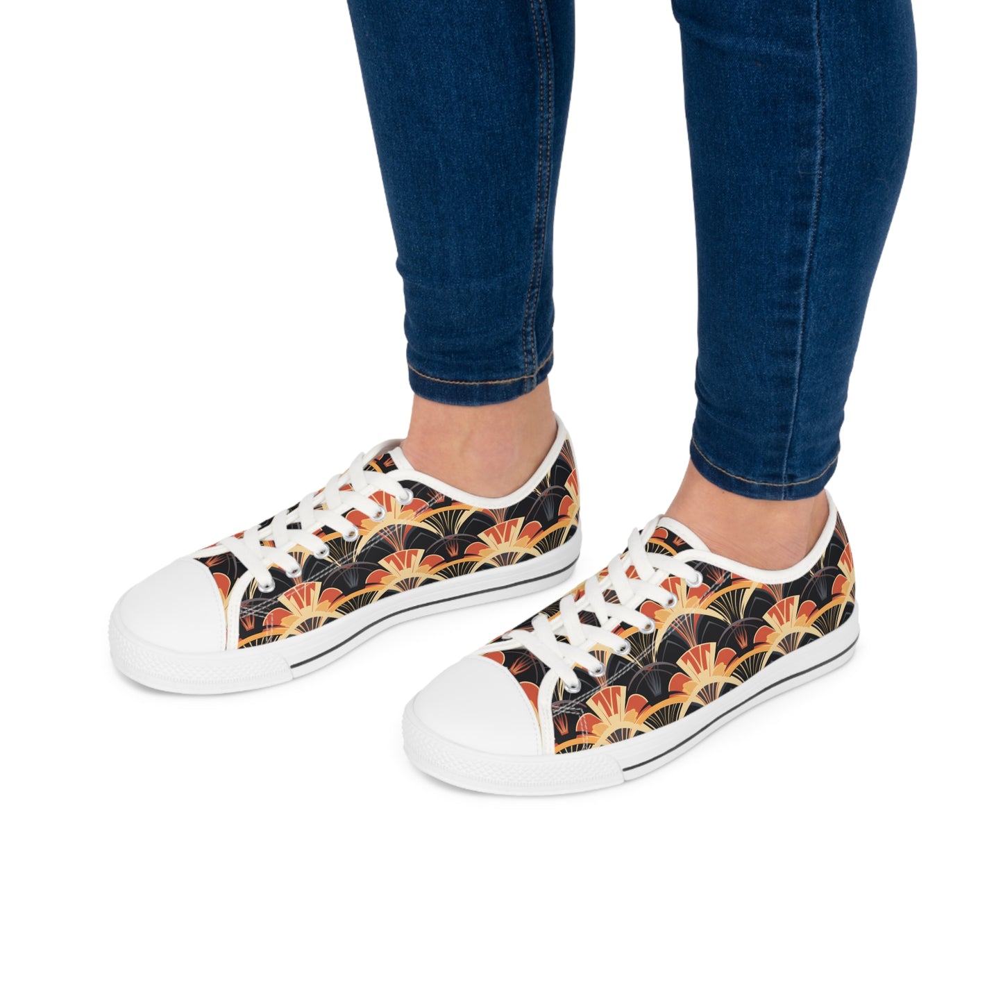 Women's Low Top Sneakers - Gilded Highlights