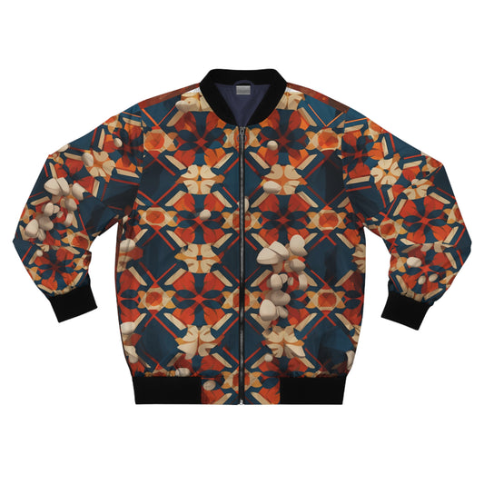Men's Bomber Jacket - Storm Trooper Norman Rockwell Christmas Card.png