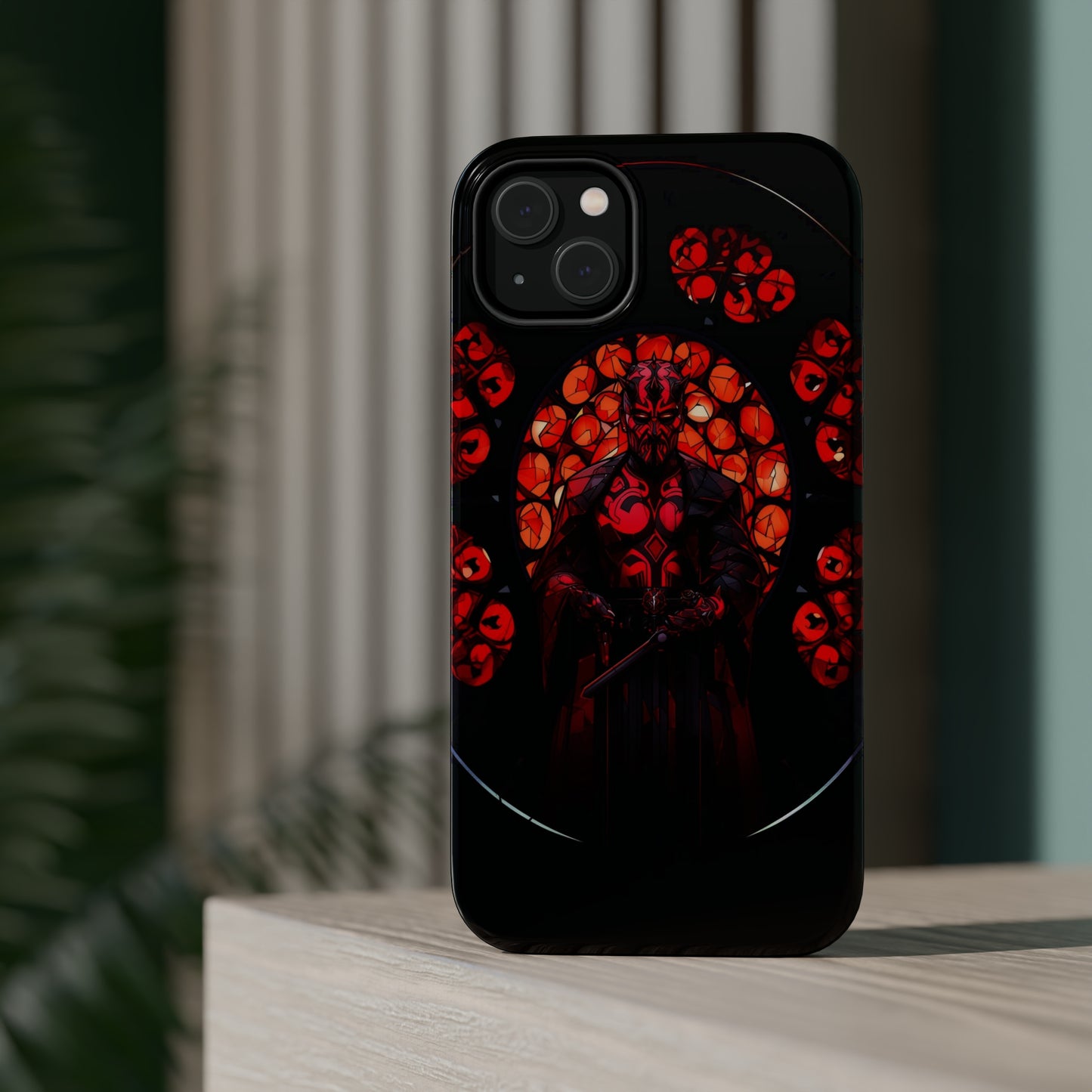 MagSafe Tough iPhone Case - Darth Maul Catholic Stained Glass