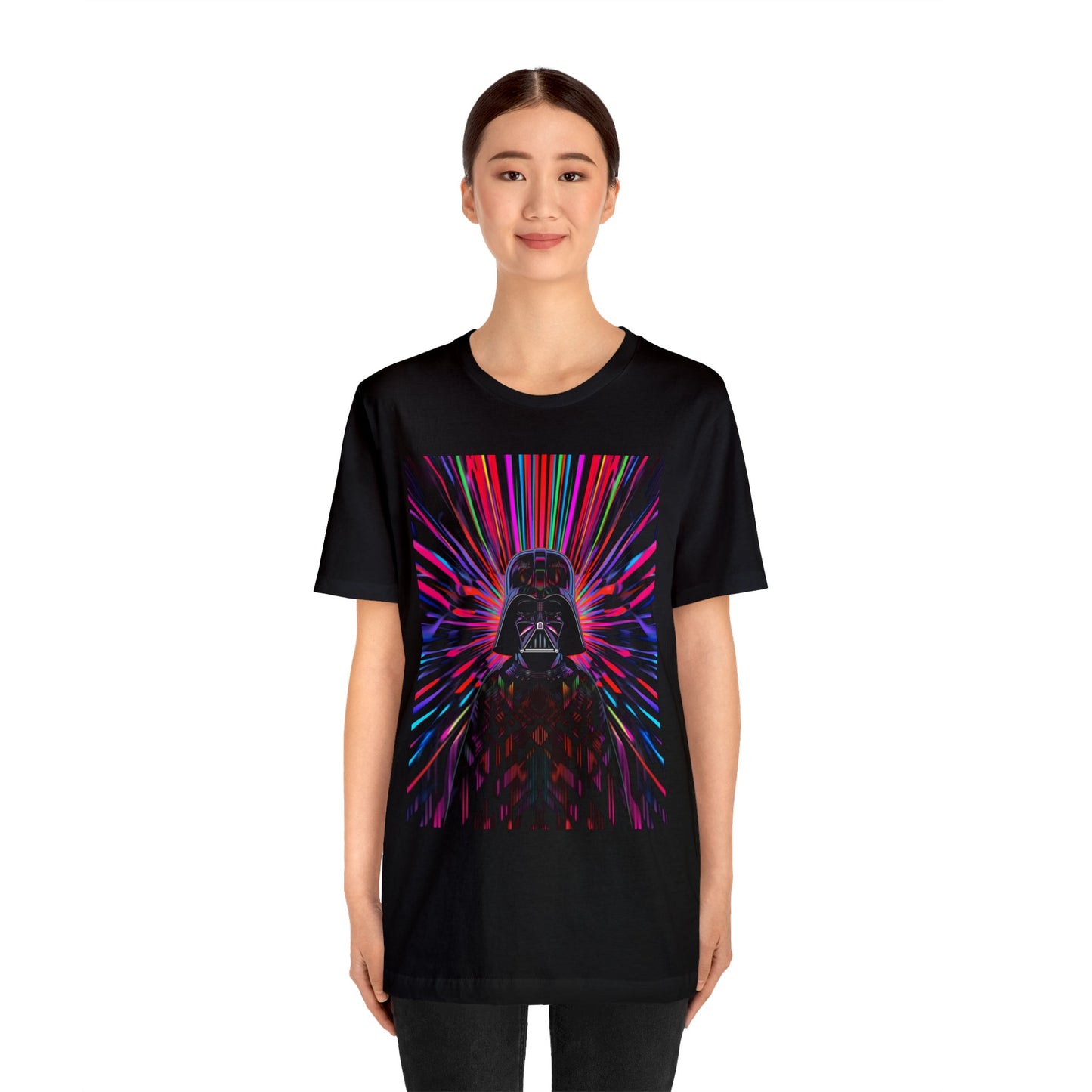 Unisex Jersey Short Sleeve Tee - Darth Vader Op Art Vintage