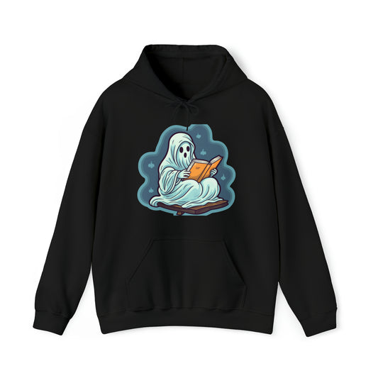 Bookish Ghost Sweater, Halloween Literary Sweatshirt, Teacher's Halloween Present, Librarian Themed Hoodie, Spooky Ghost Crewneck