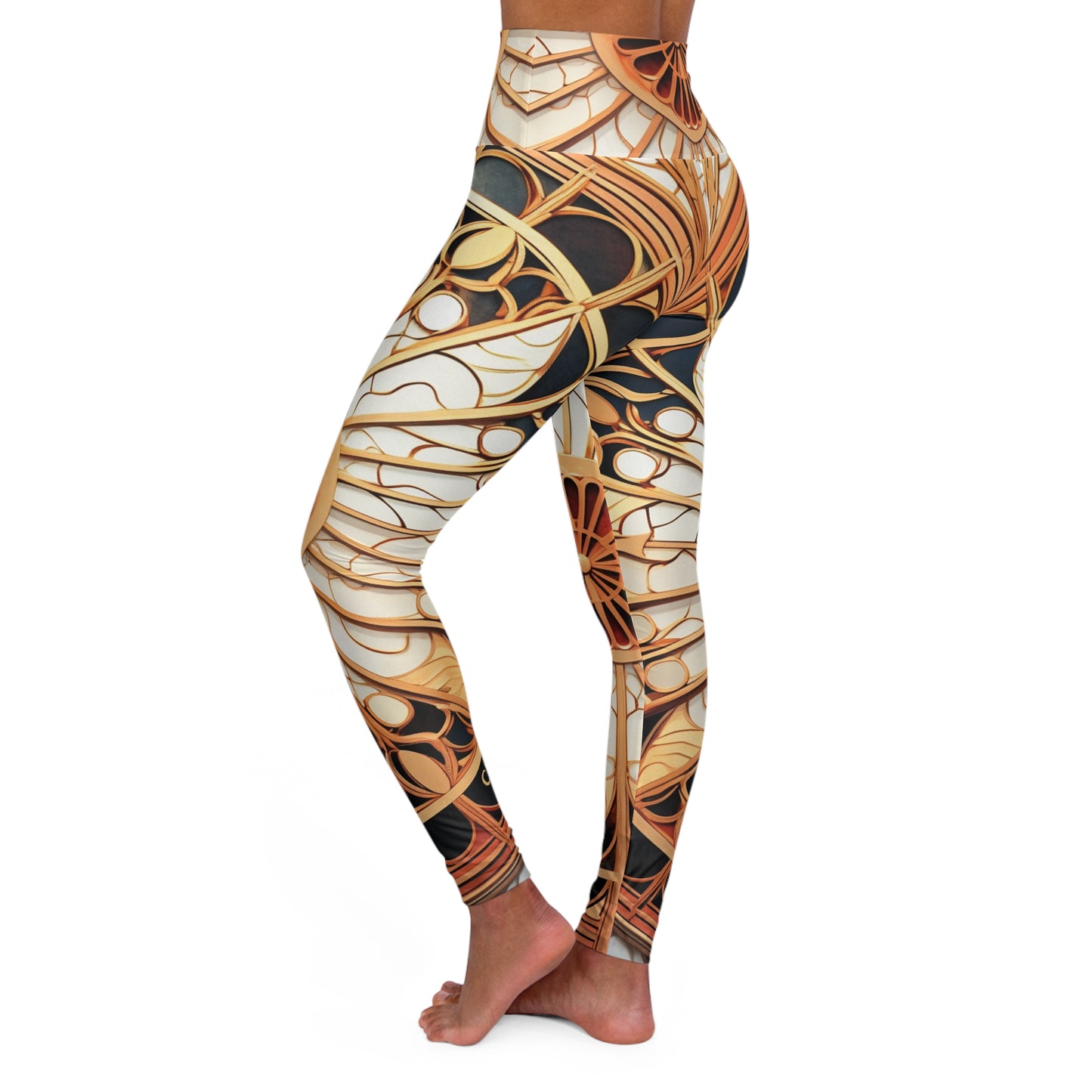 High Waisted Leggings - PrairiePainting.