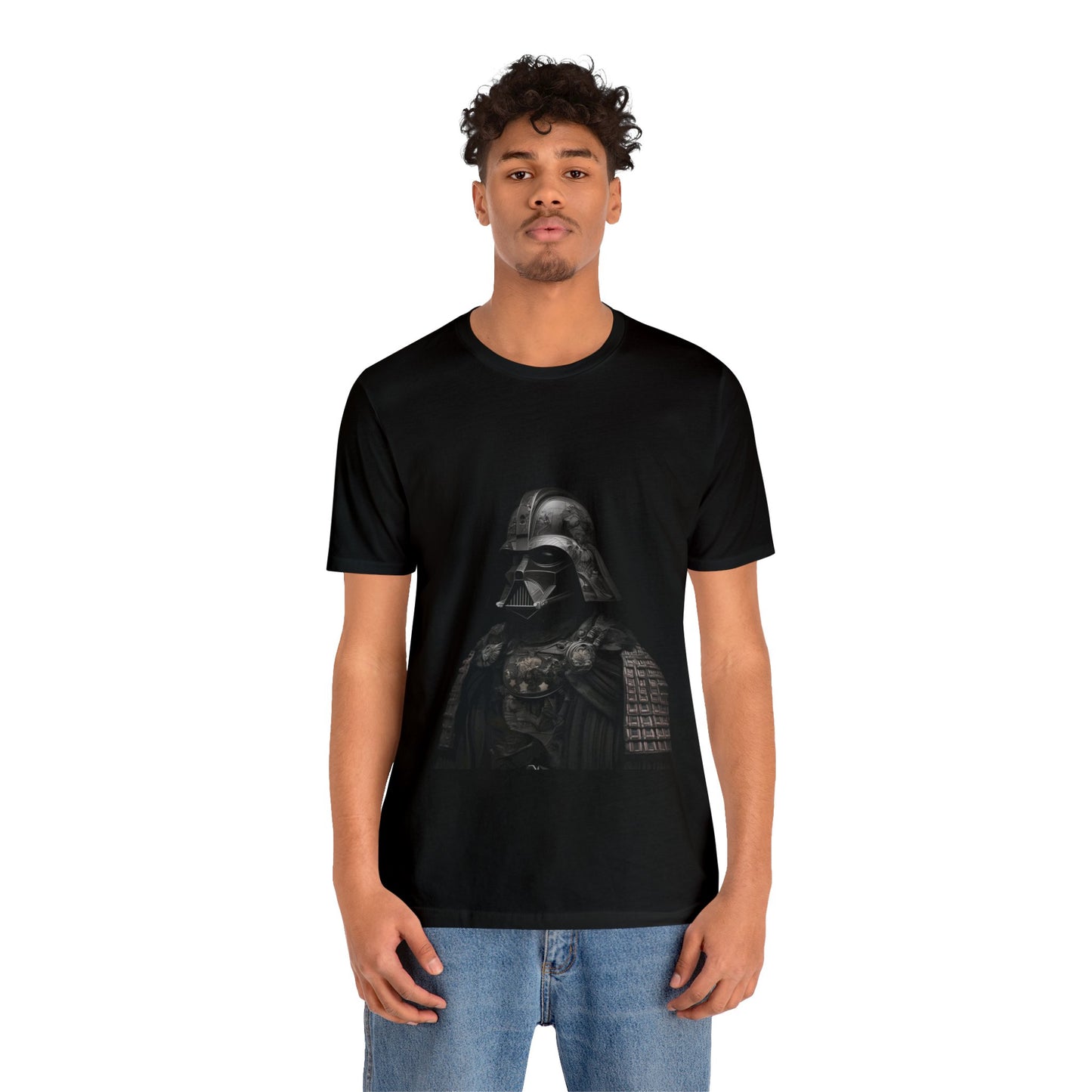 Unisex Jersey Short Sleeve Tee - Darth Vader Samurai Black White Photograph 1870