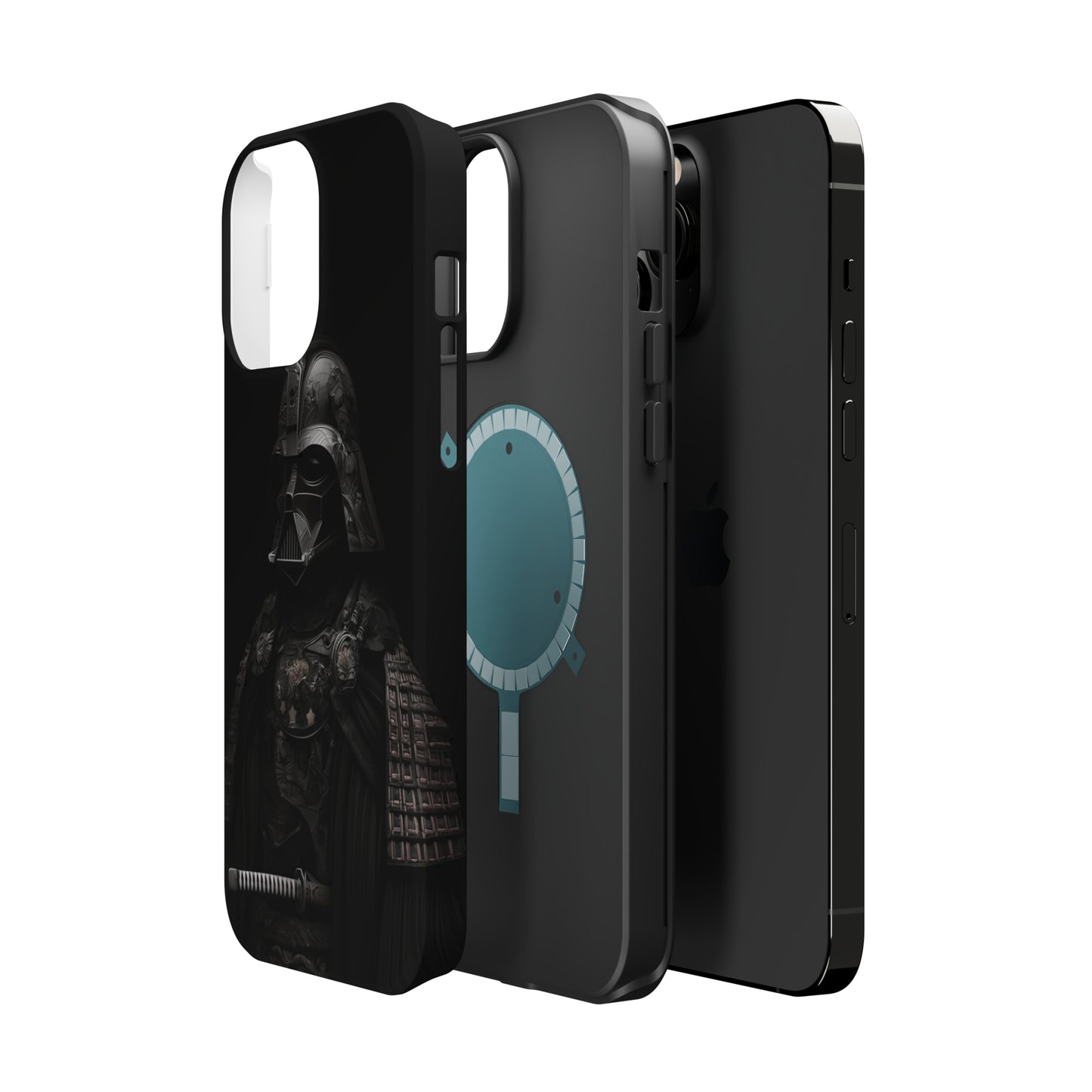 MagSafe Tough iPhone Case - Darth Vader Samurai Black White Photograph 1870