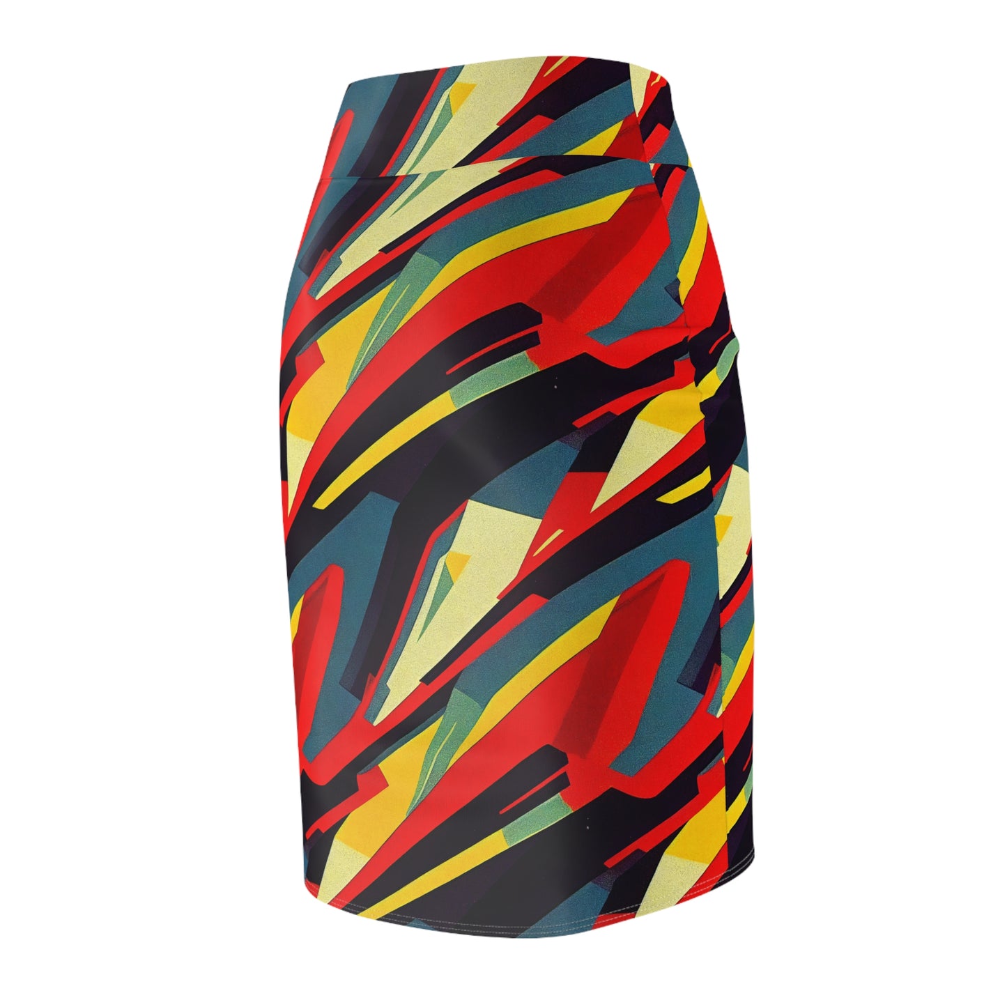 Pencil Skirt - Pulp Galaxy Abstract