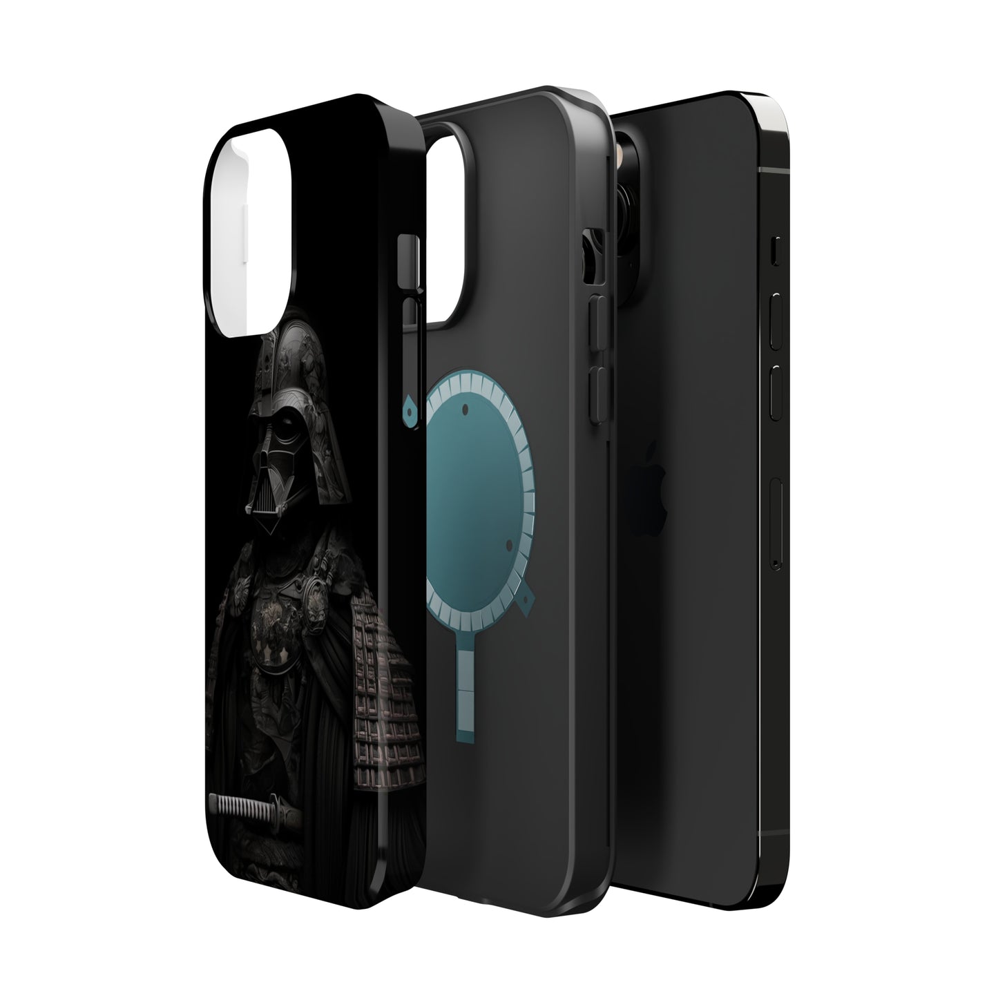 MagSafe Tough iPhone Case - Darth Vader Samurai Black White Photograph 1870